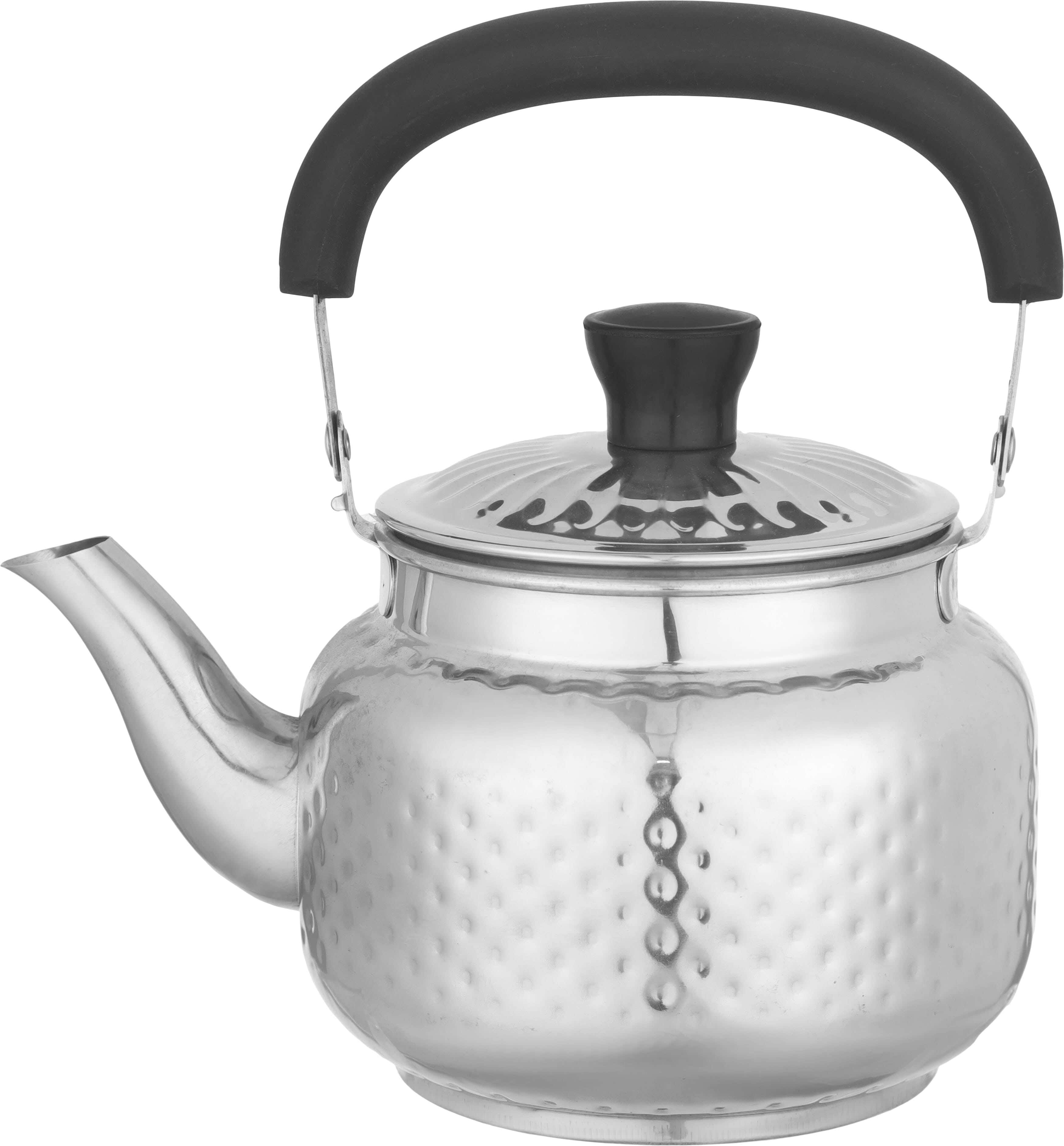 Stainless Steel Teapot with Handle, 1.5 Litres - Silver