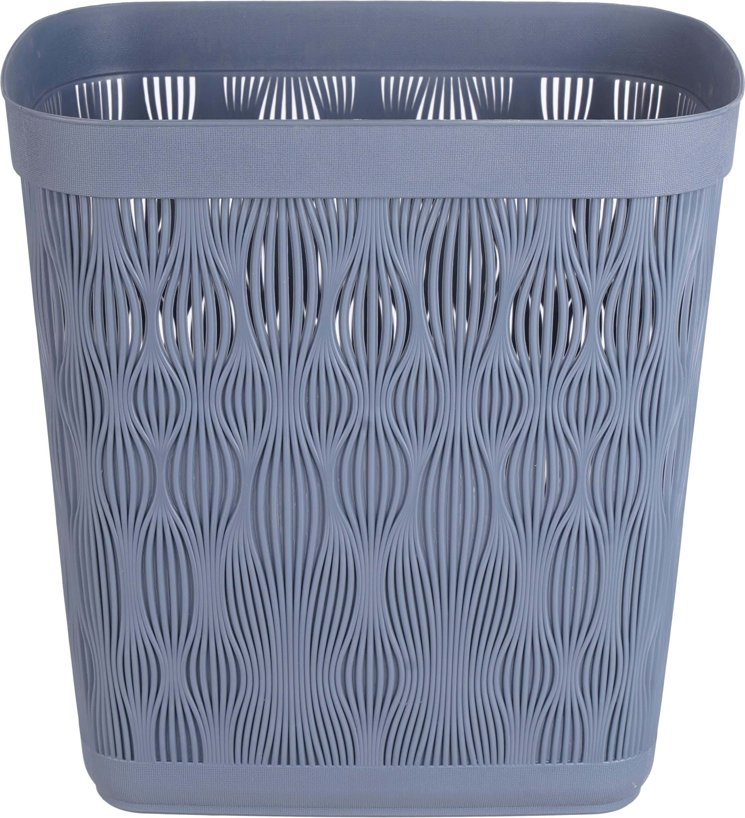 Plastic Trash Bin, 28×29×18 cm - Grey
