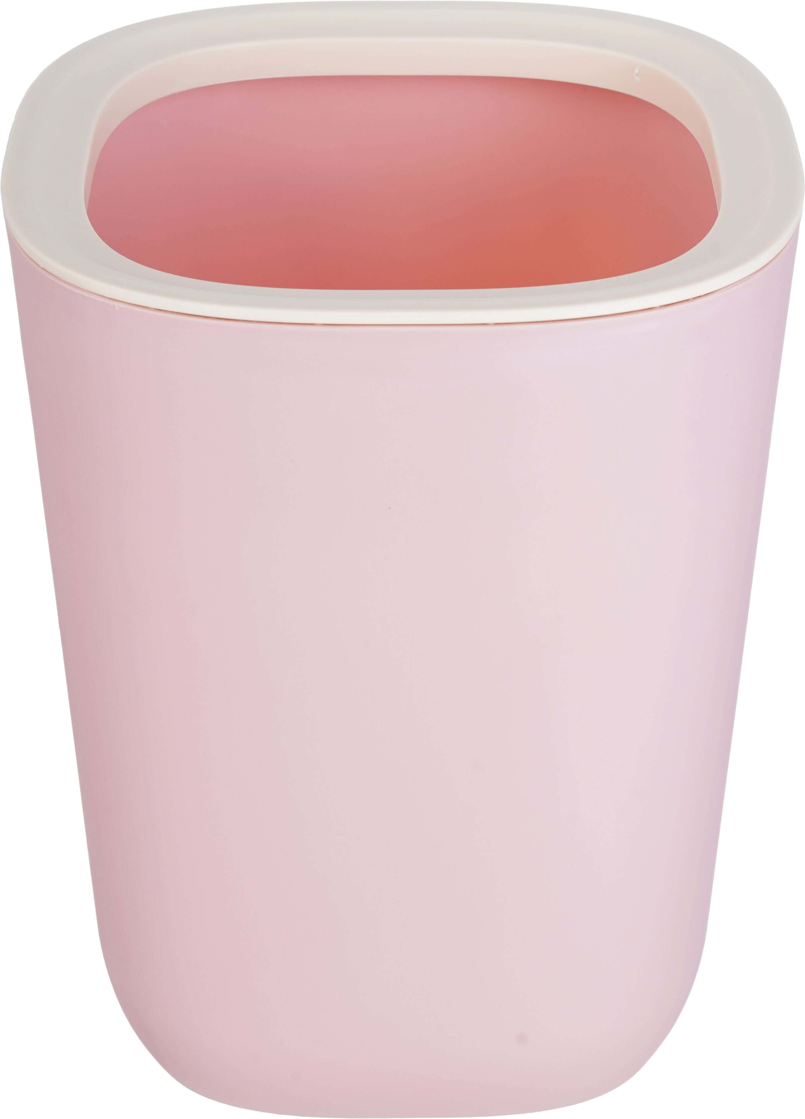 Plastic Trash Bin, 20×20×25 cm - Rose