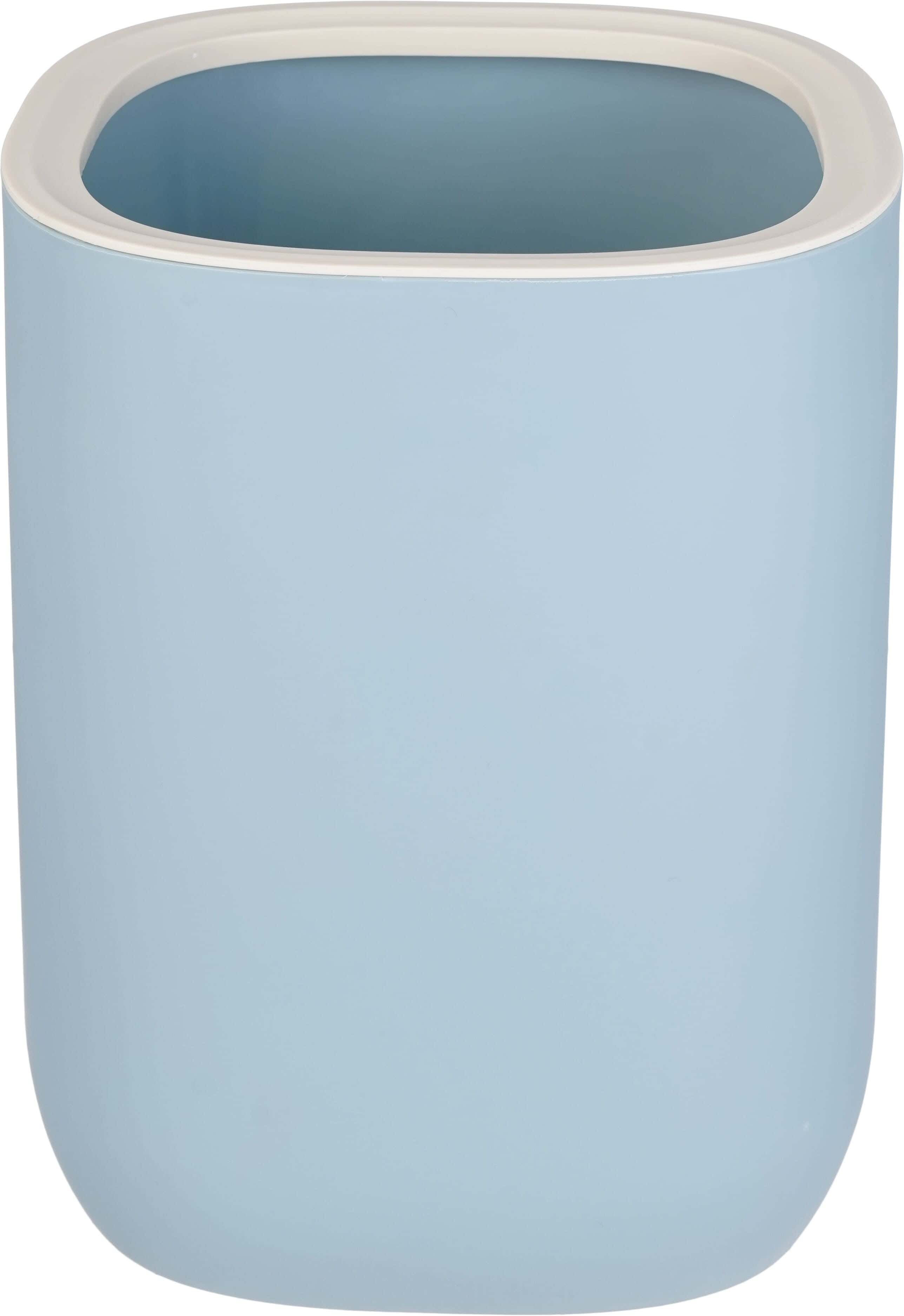 Plastic Trash Bin, 30×23×23 cm - Light Blue