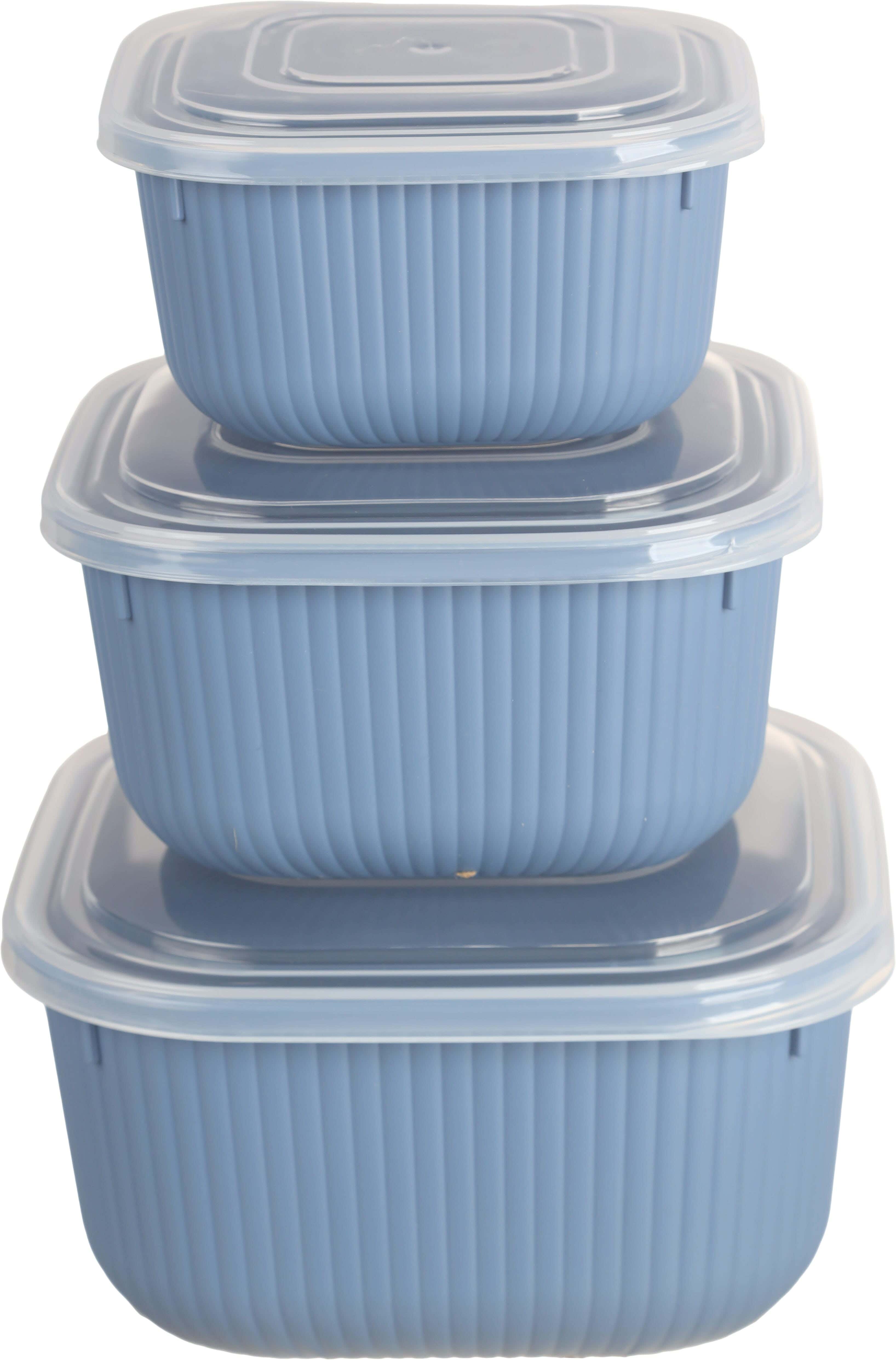 Al Wataneya Plastic Refrigerator Box Set, 3 Pieces - Navy