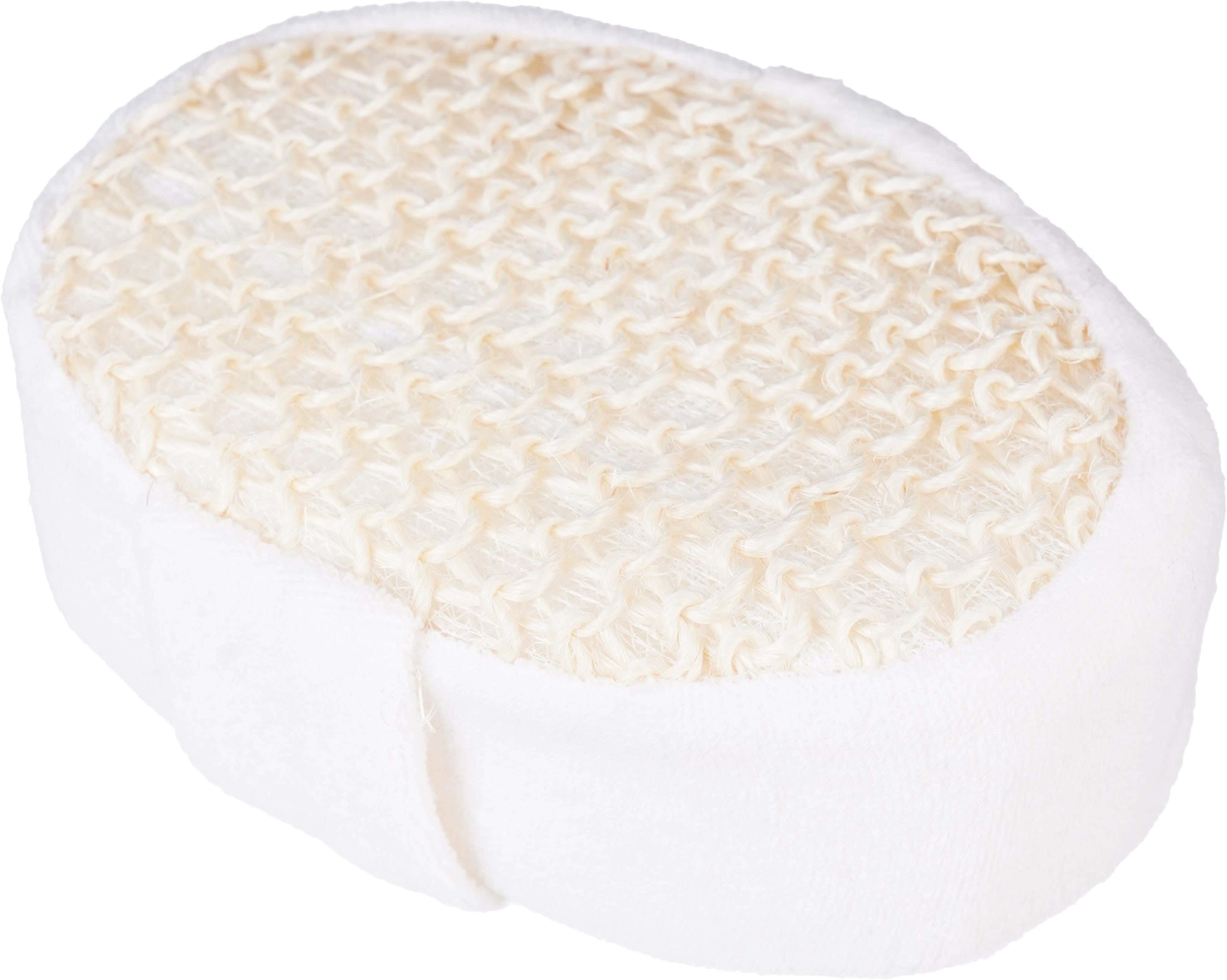 Soft bath loofah, 14×10 cm - Off White Beige