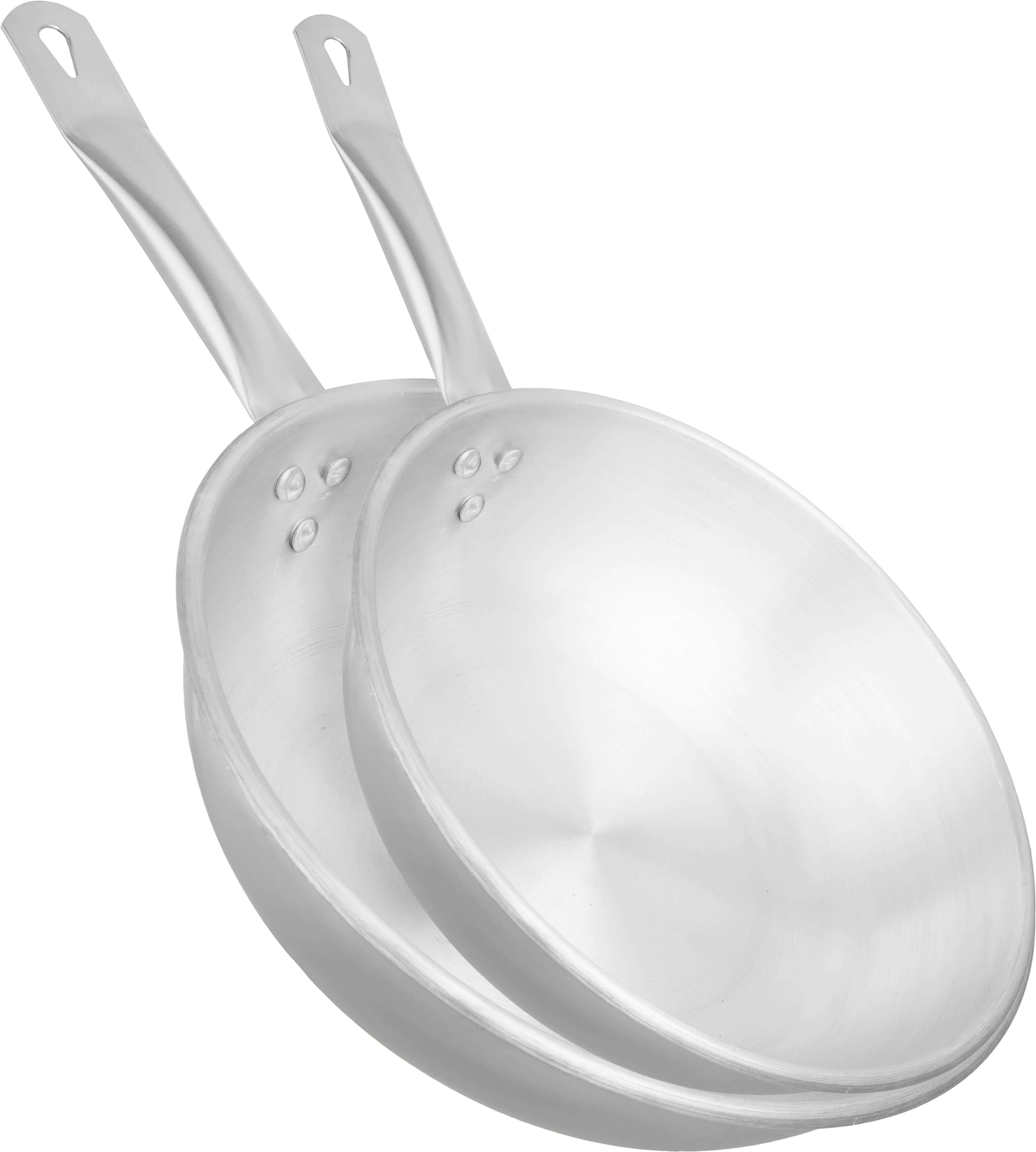 Magic Aluminum Frying Pan Set, 2 Pieces - Silver