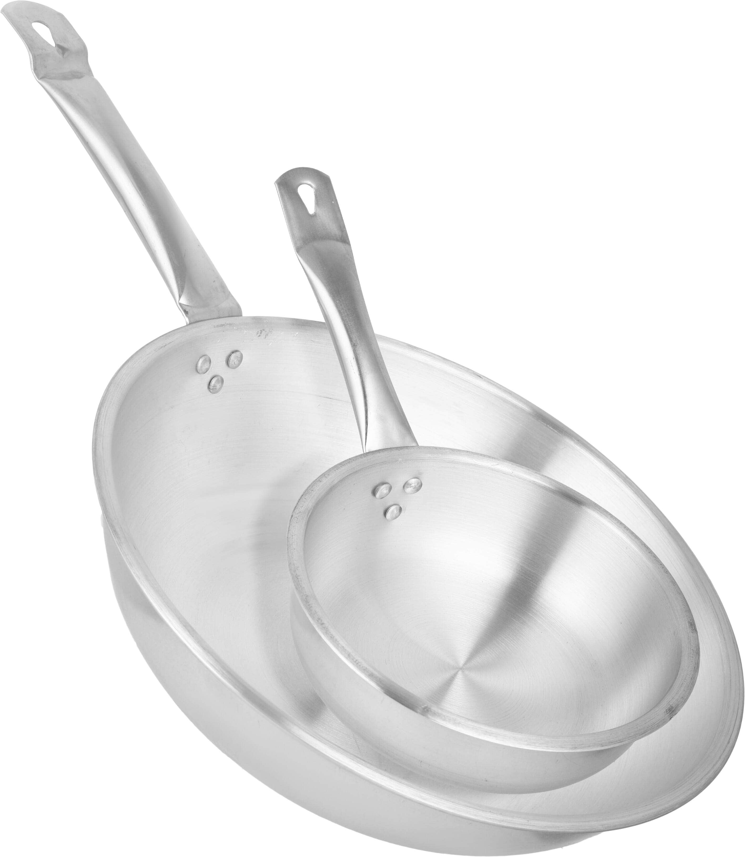 Magic Aluminum Frying Pan Set, 2 Pieces - Silver