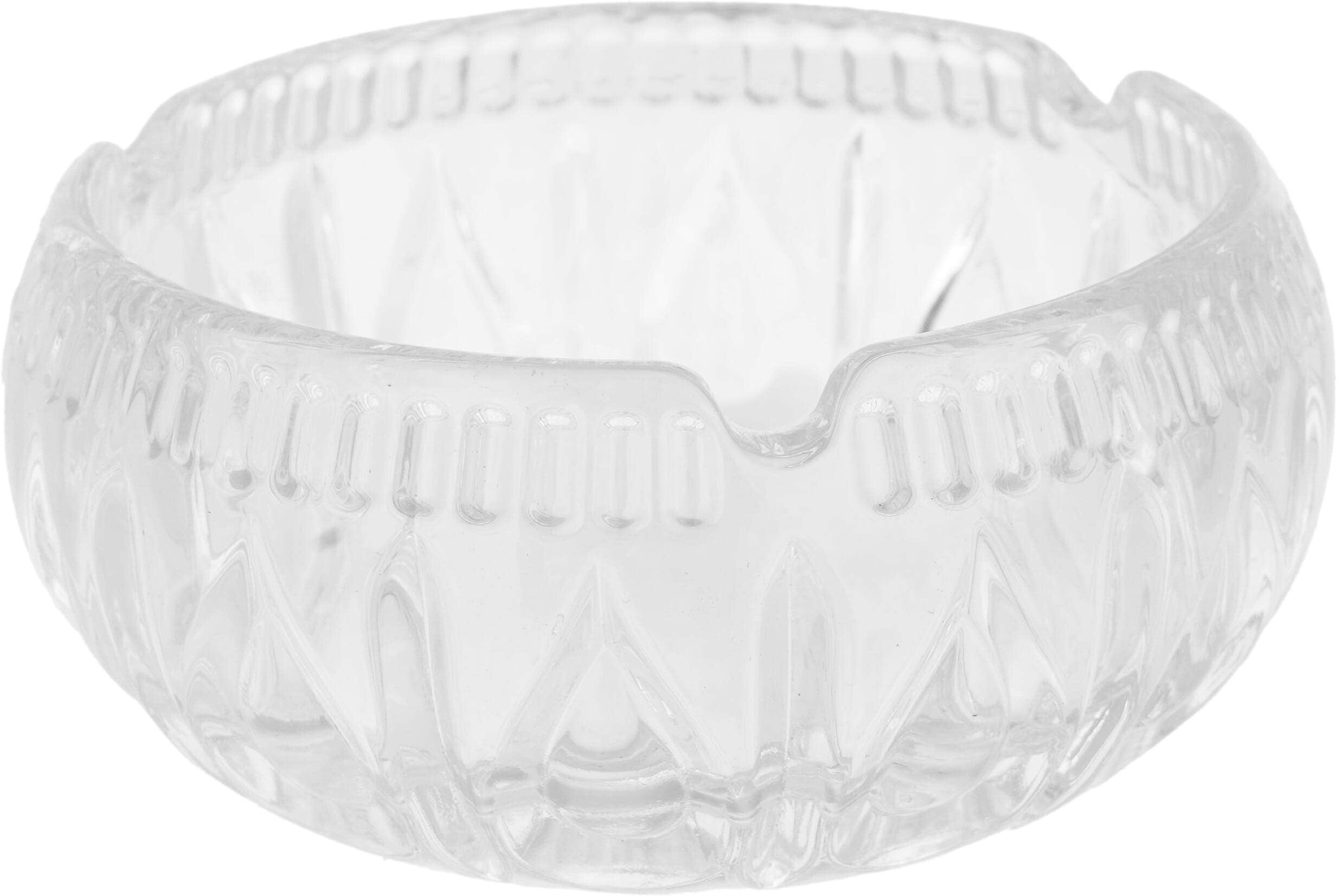 Pure Glass Glass Round Ashtray, 15 cm - Clear