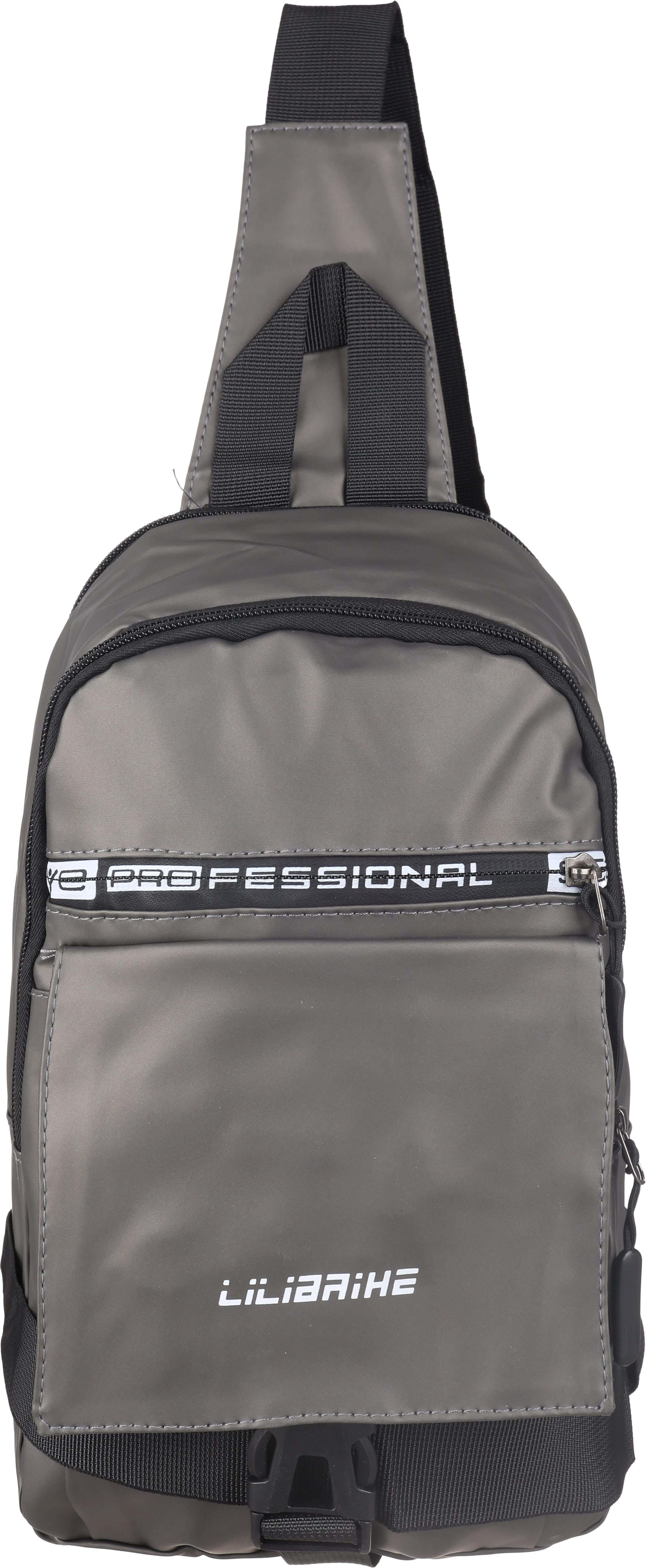 Waterproof Crossbody Bag, 31×17 Cm, 3 Zippers - Dark Copper