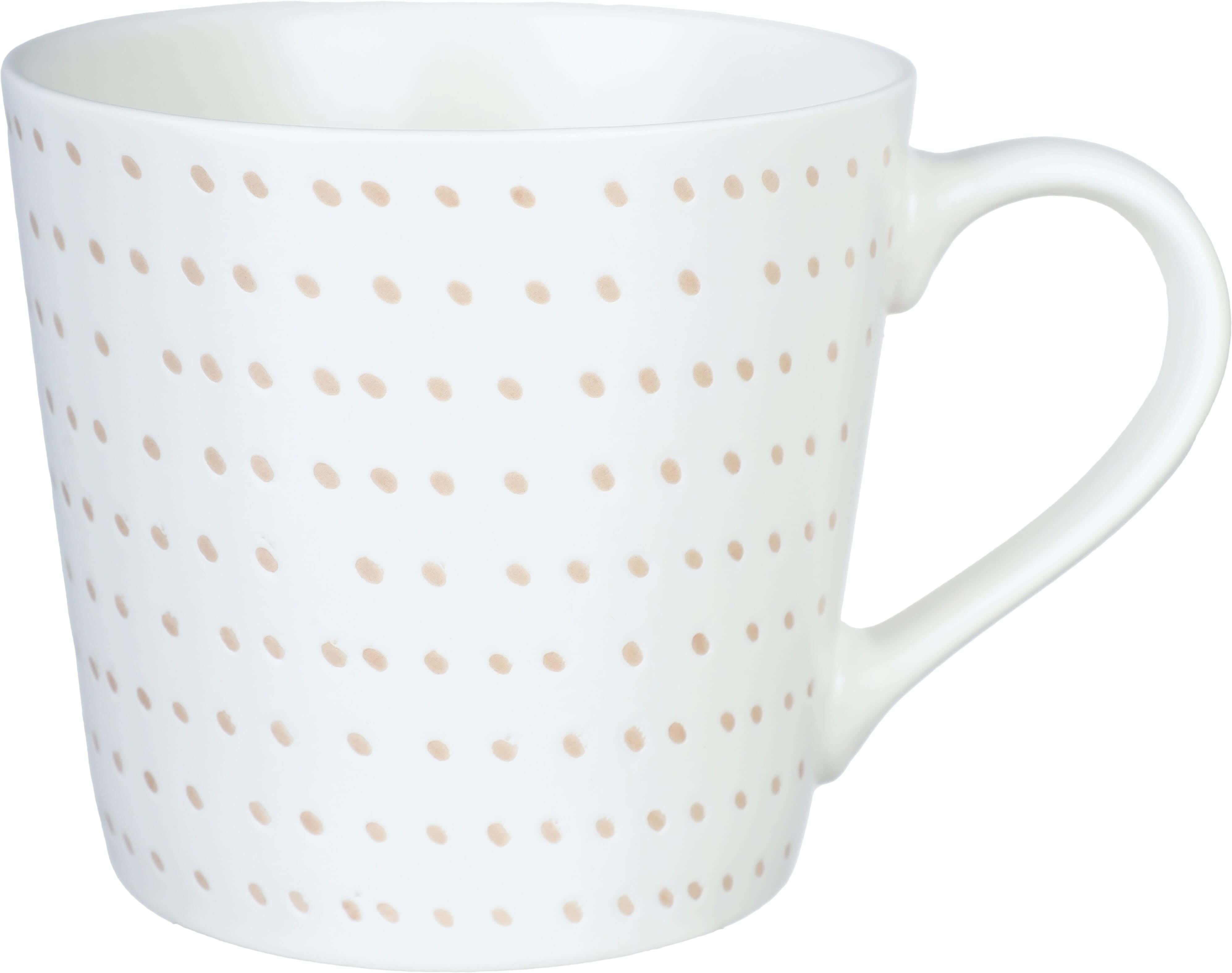 Porcelain Mug, 400 ml - White Beige
