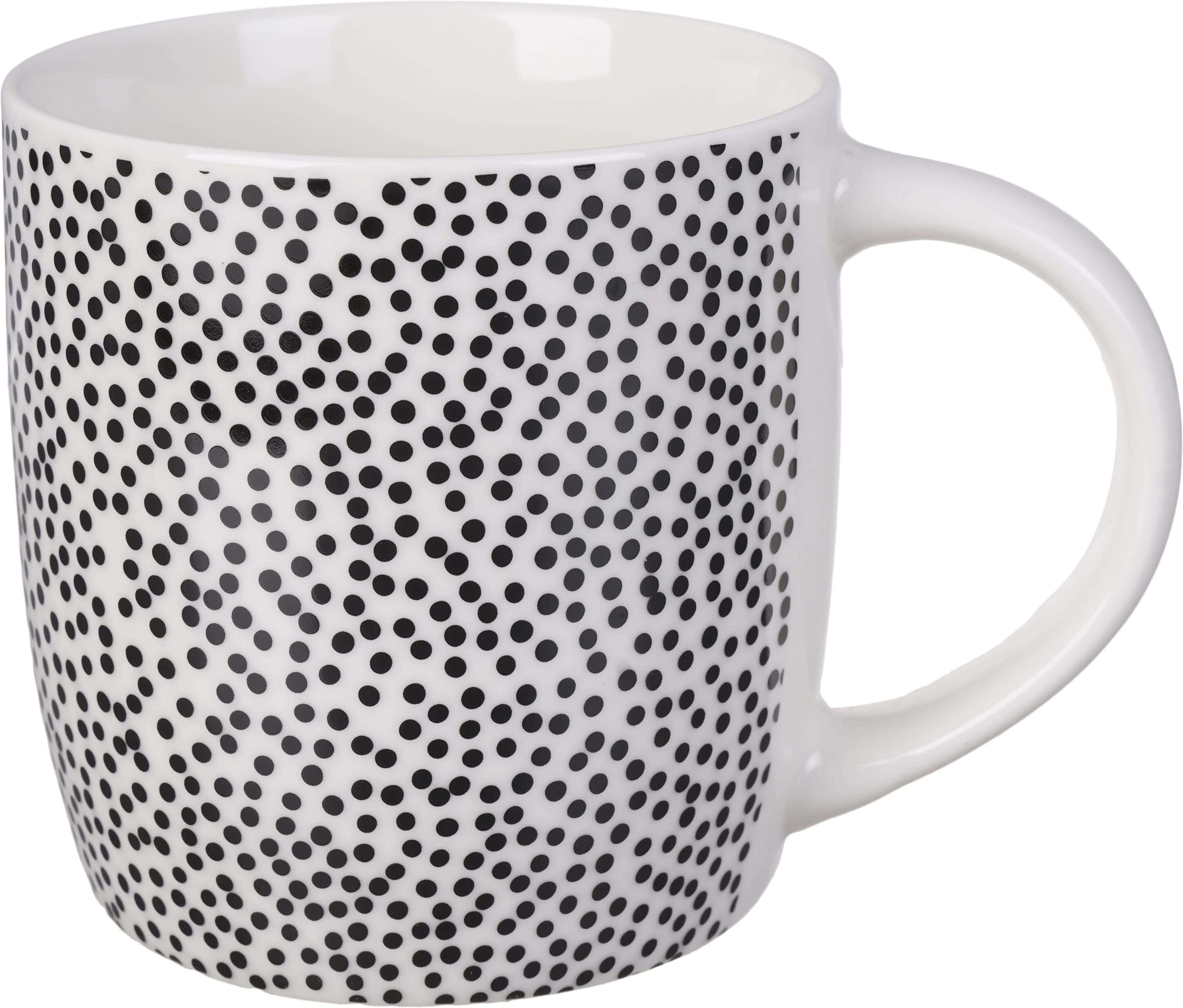 Group Tiger Porcelain Mug, 280 ml - Black White
