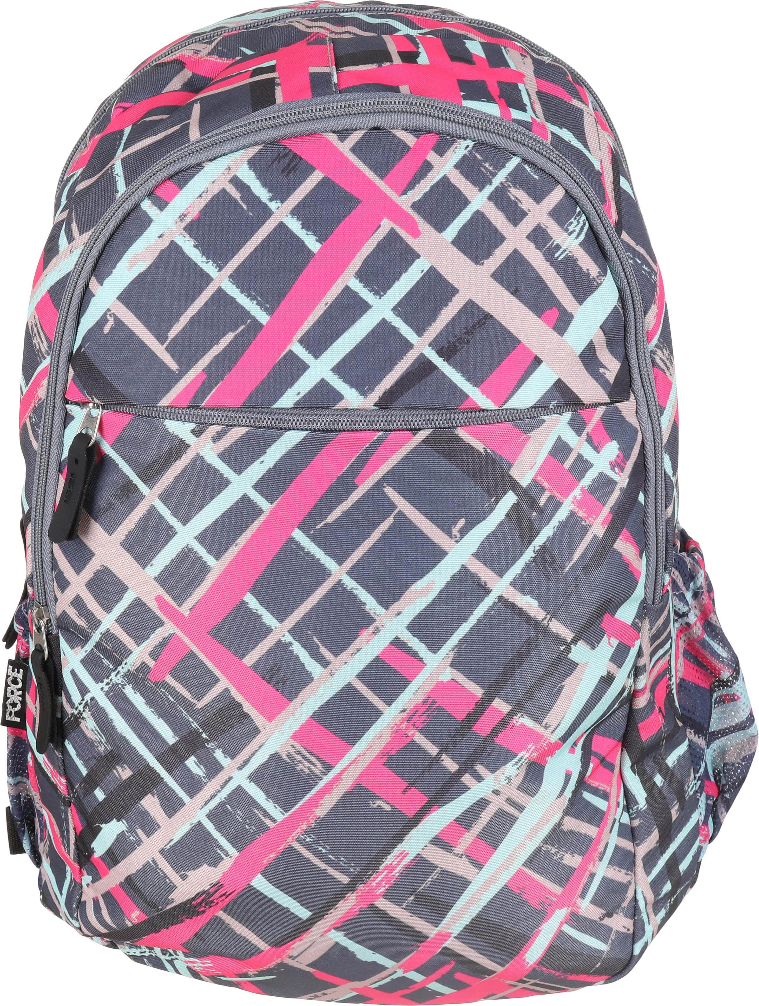 Waterproof laptop bag, 3 zippers, 17 inches - Multicolor