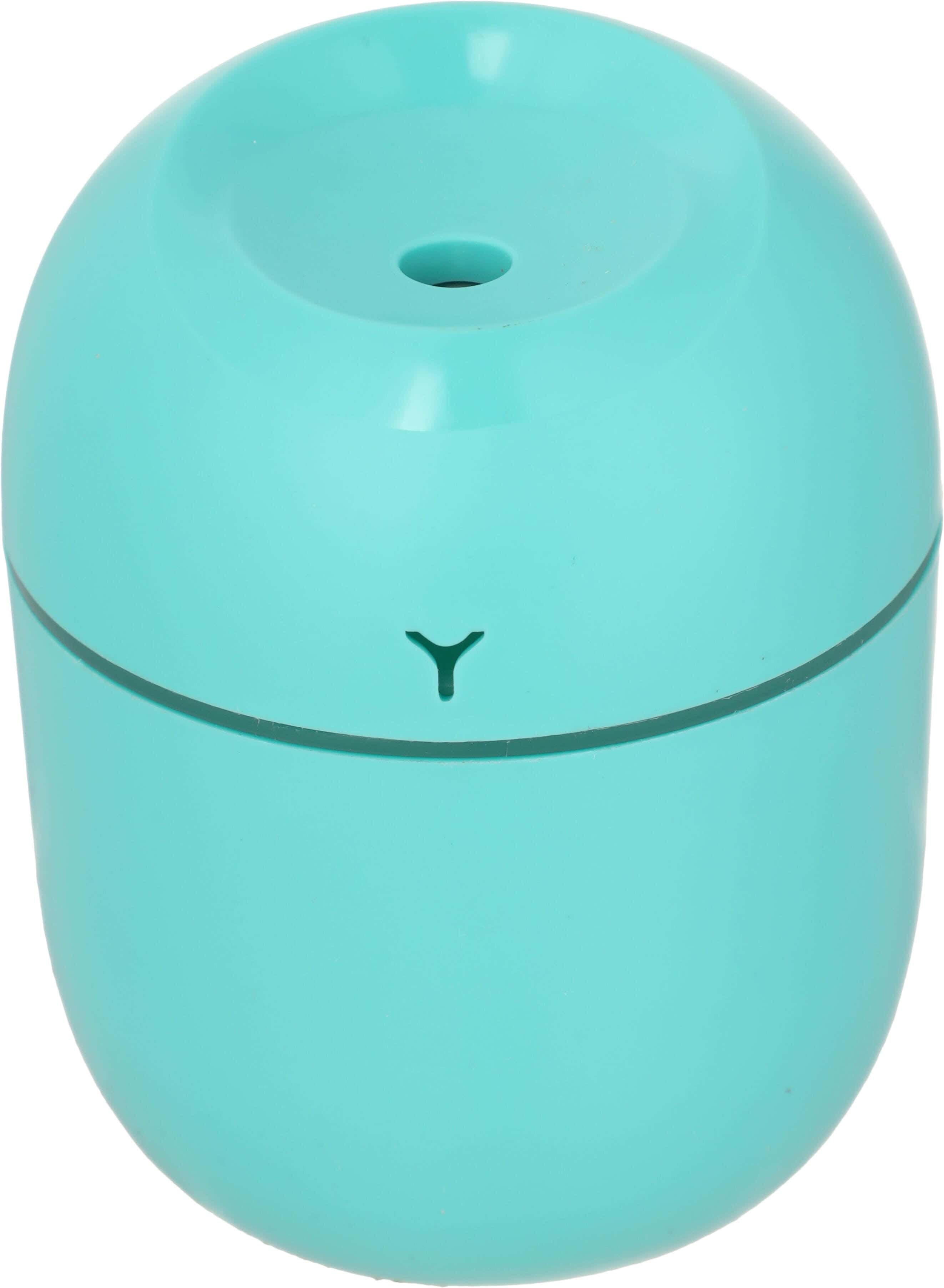 Plastic Round Aroma Diffuser, 220 ml, USB Connection - Turquoise