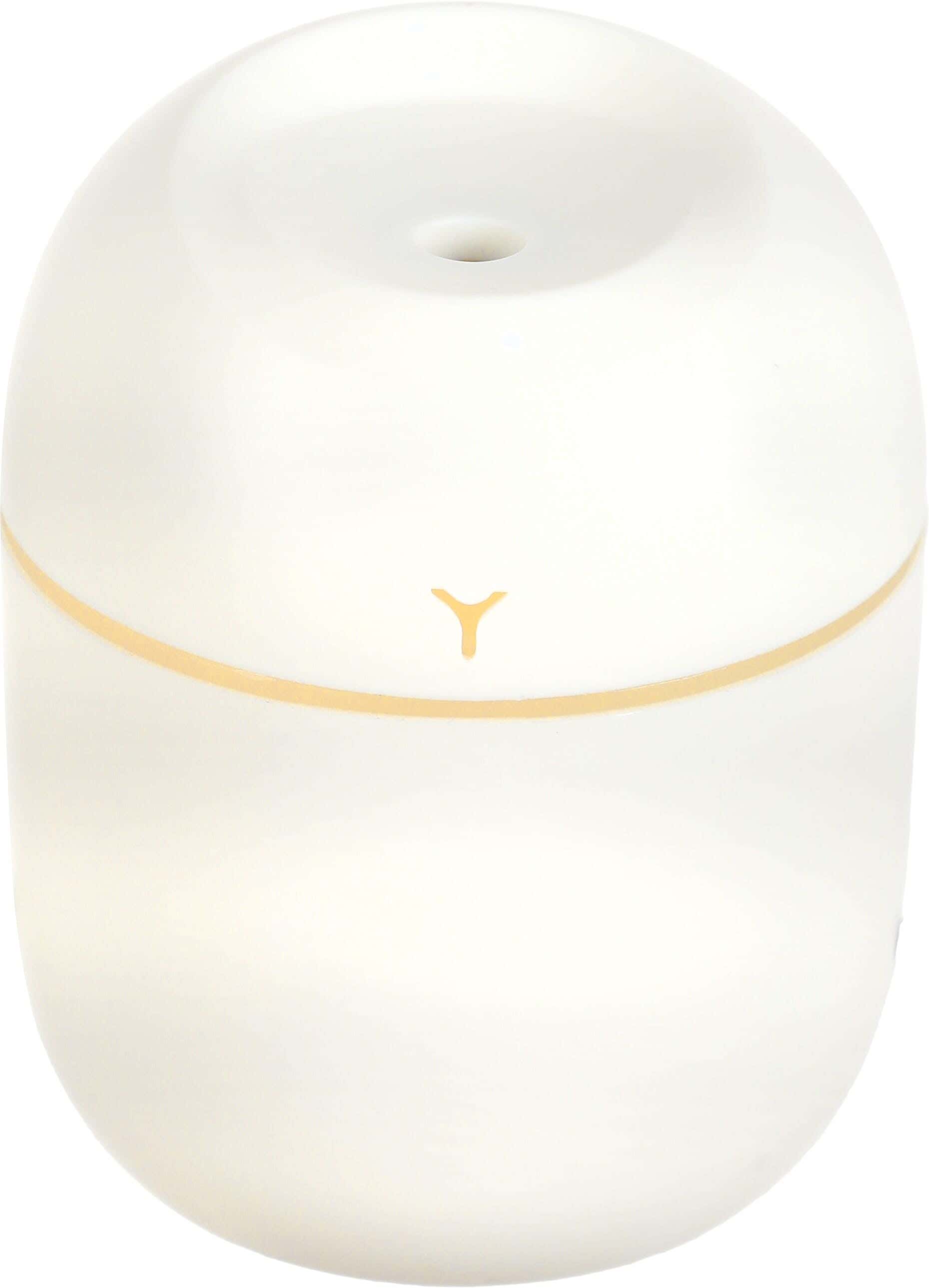 Plastic Round Aroma Diffuser, 220 ml, USB Connection - White