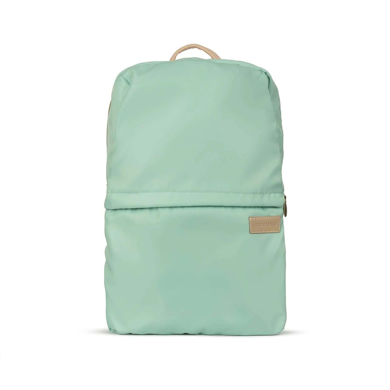 Lupo bianco Polyester Laptop Bag, 3 Zippers, 13 Inch - Turquoise
