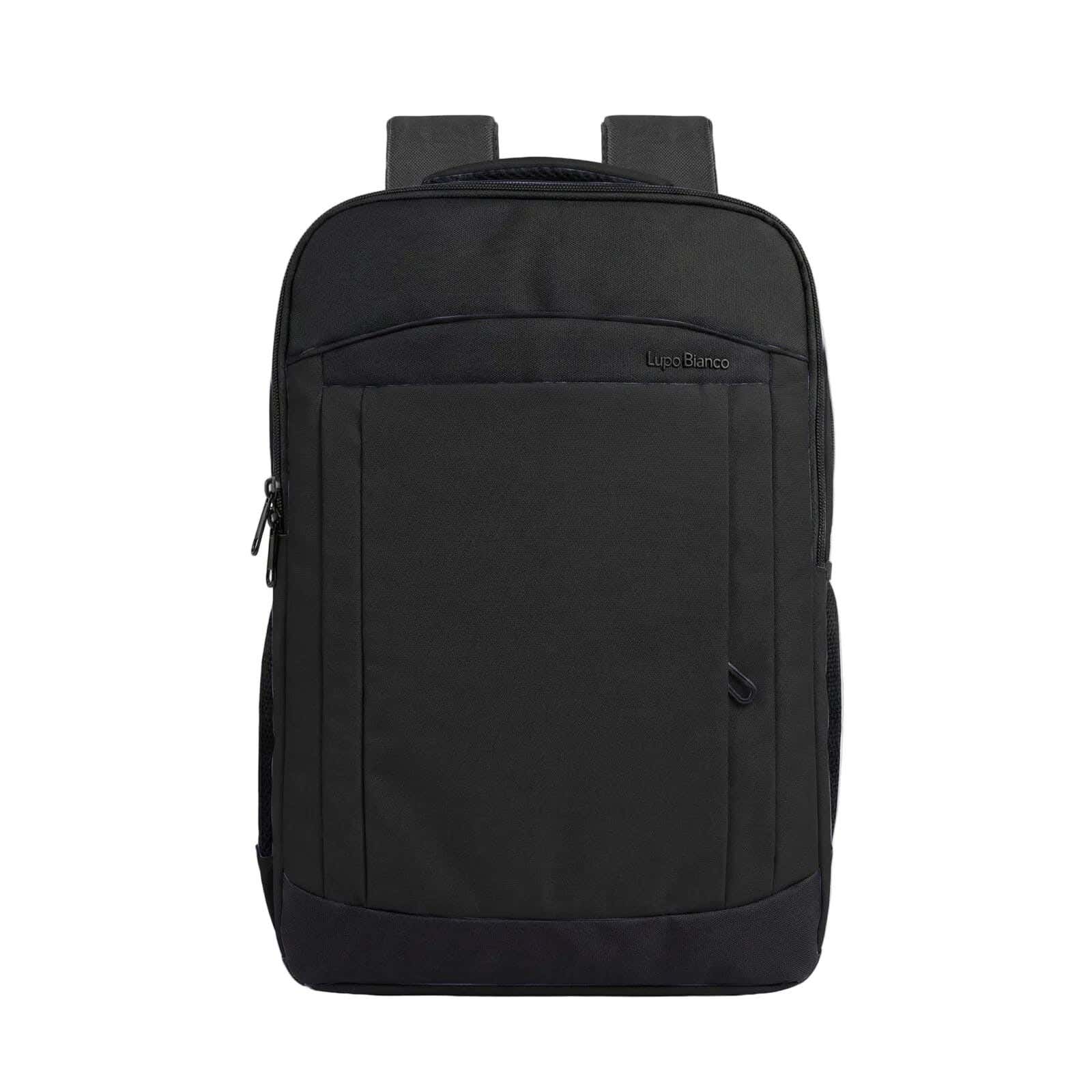 Lupo bianco Waterproof Laptop Bag, 3 Zippers, 16 Inch - Black