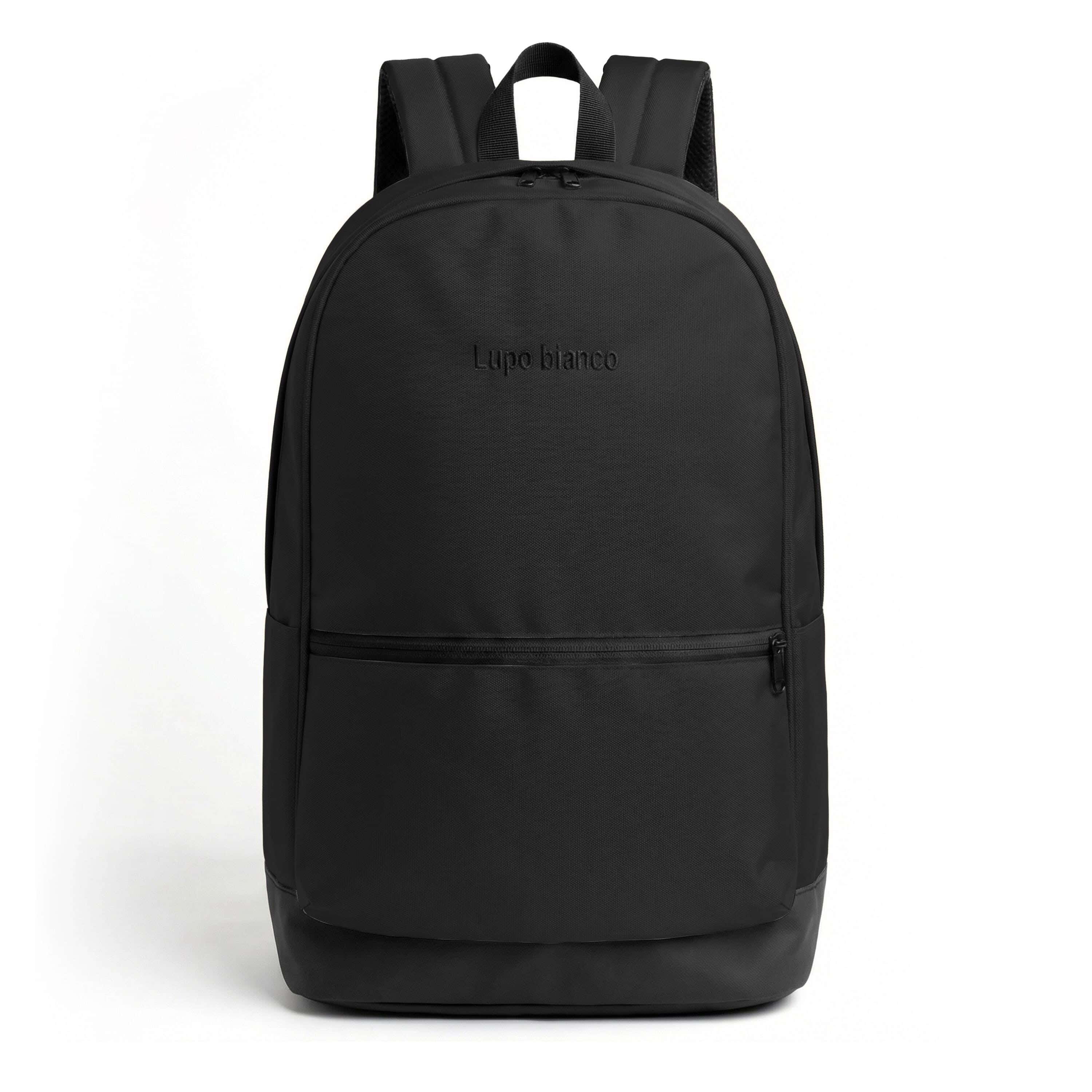 Lupo bianco Polyester Laptop Bag, 2 Zippers, 13 Inch - Black