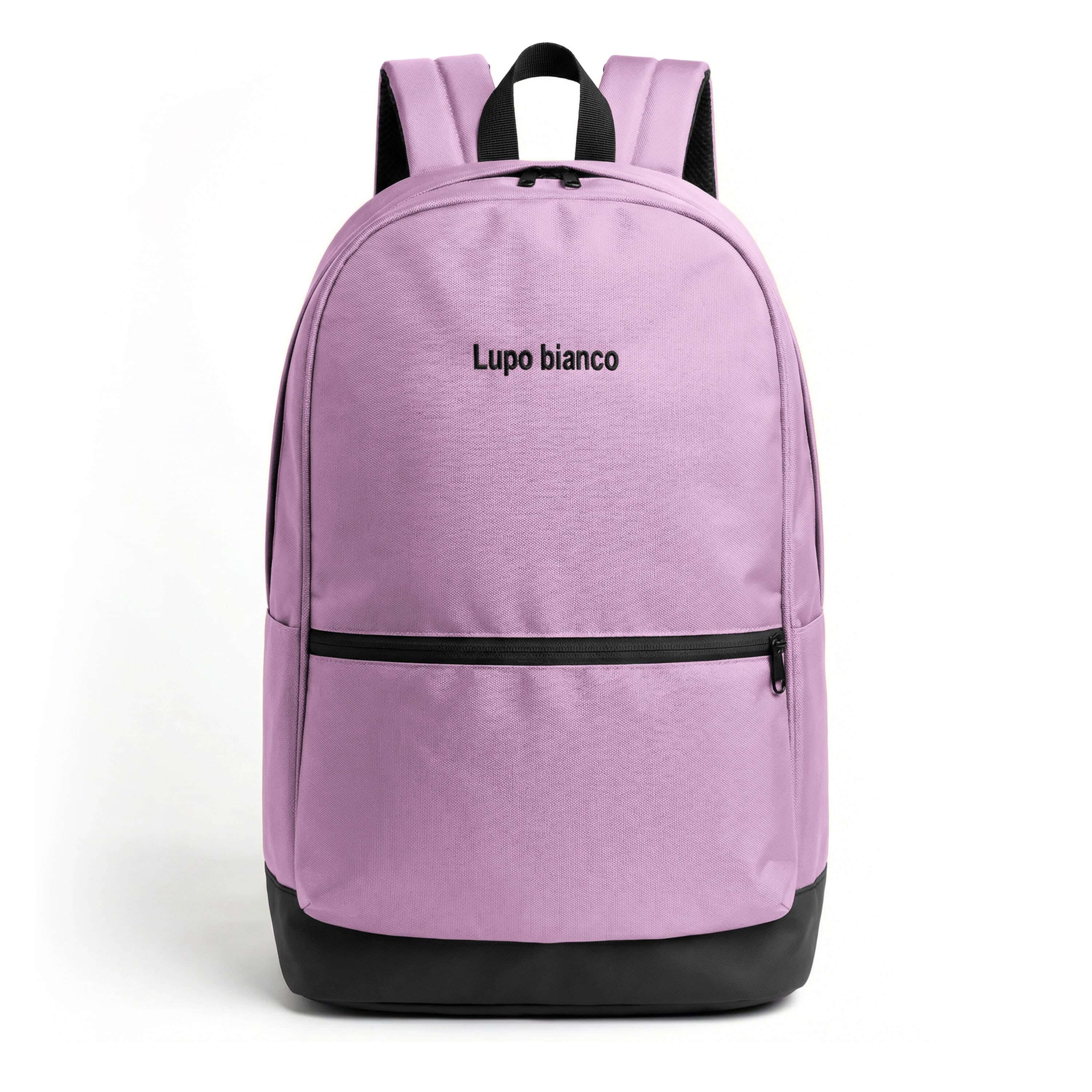 Lupo bianco Polyester Laptop Bag, 2 Zippers, 13 Inch - Rose
