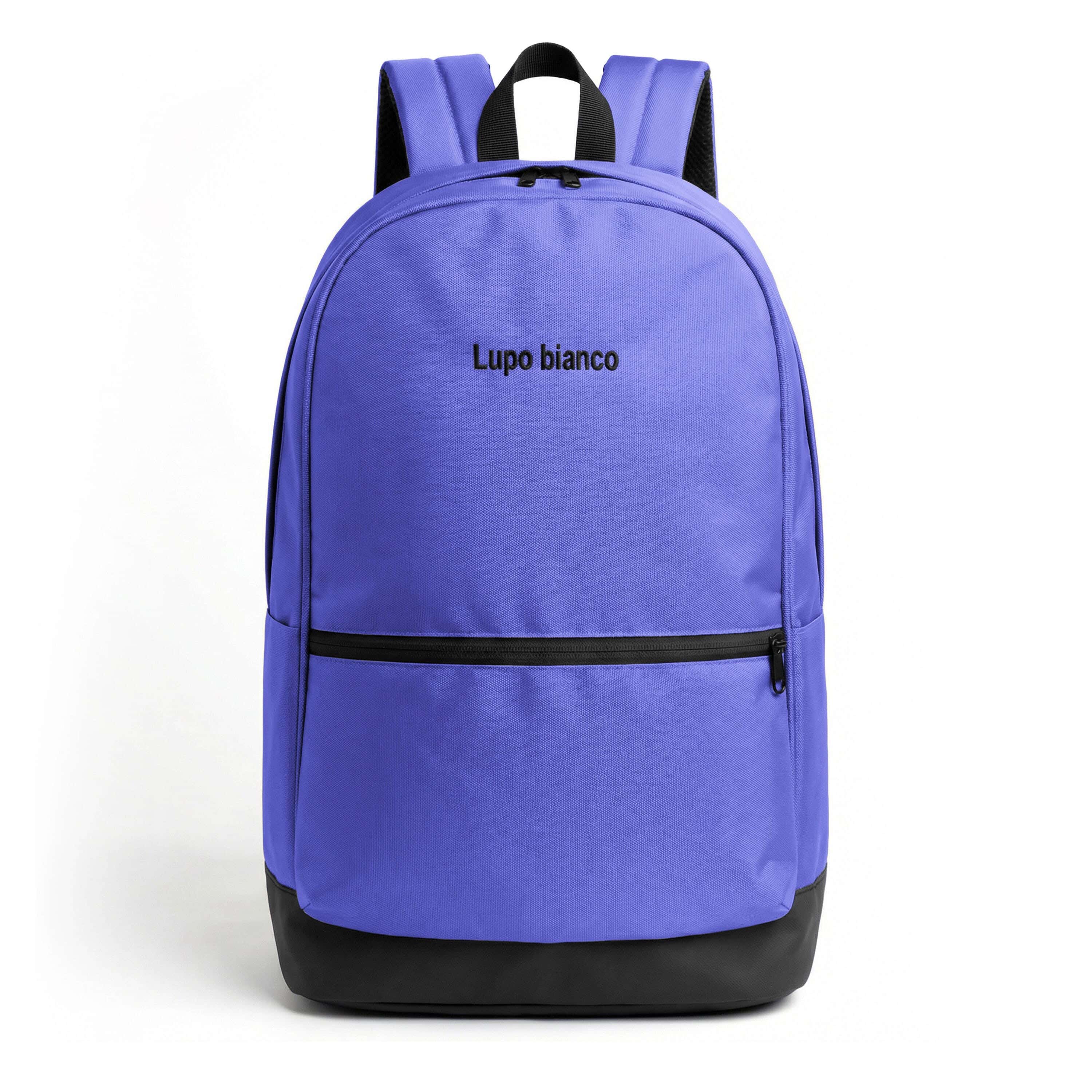 Lupo bianco Polyester Laptop Bag, 2 Zippers, 13 Inch - Purple