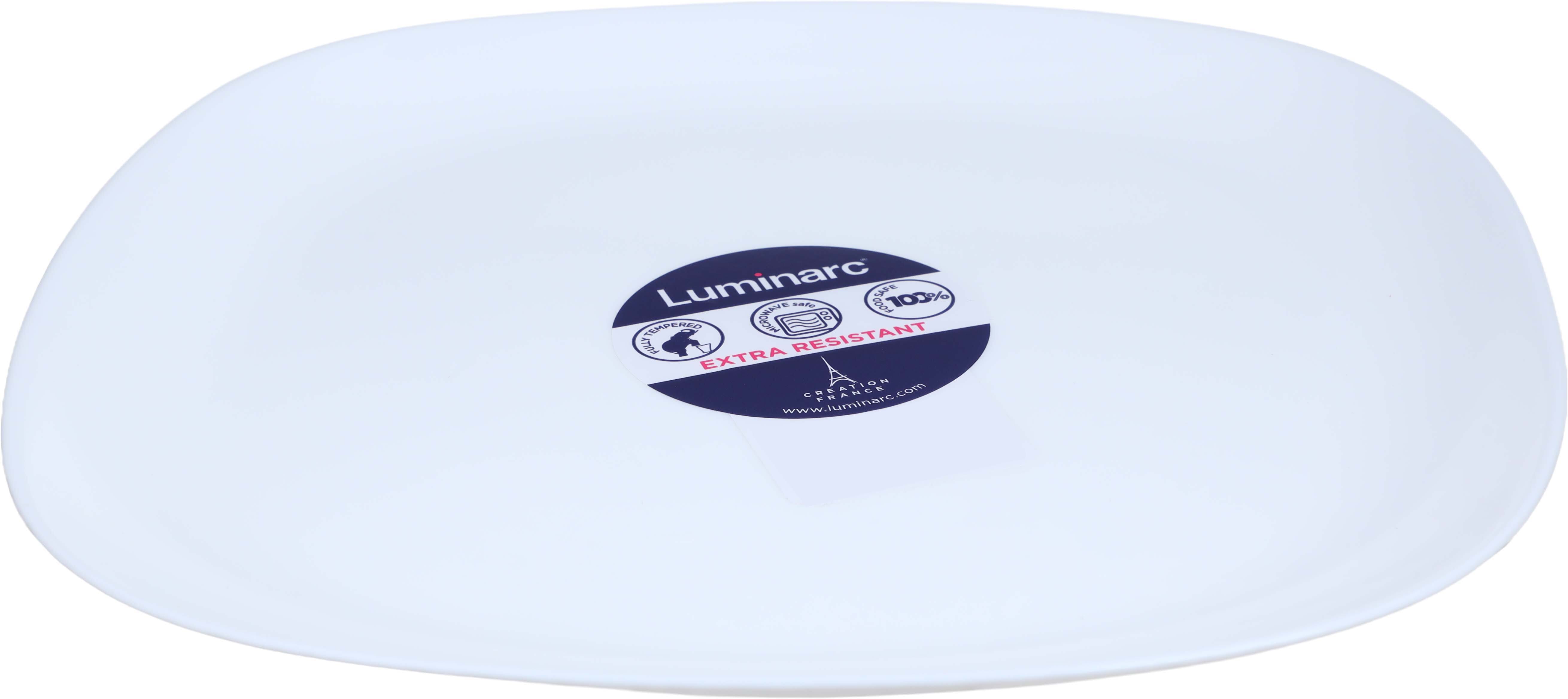 Luminarc Arcopal Square Deep Plate, 27.5 cm - White