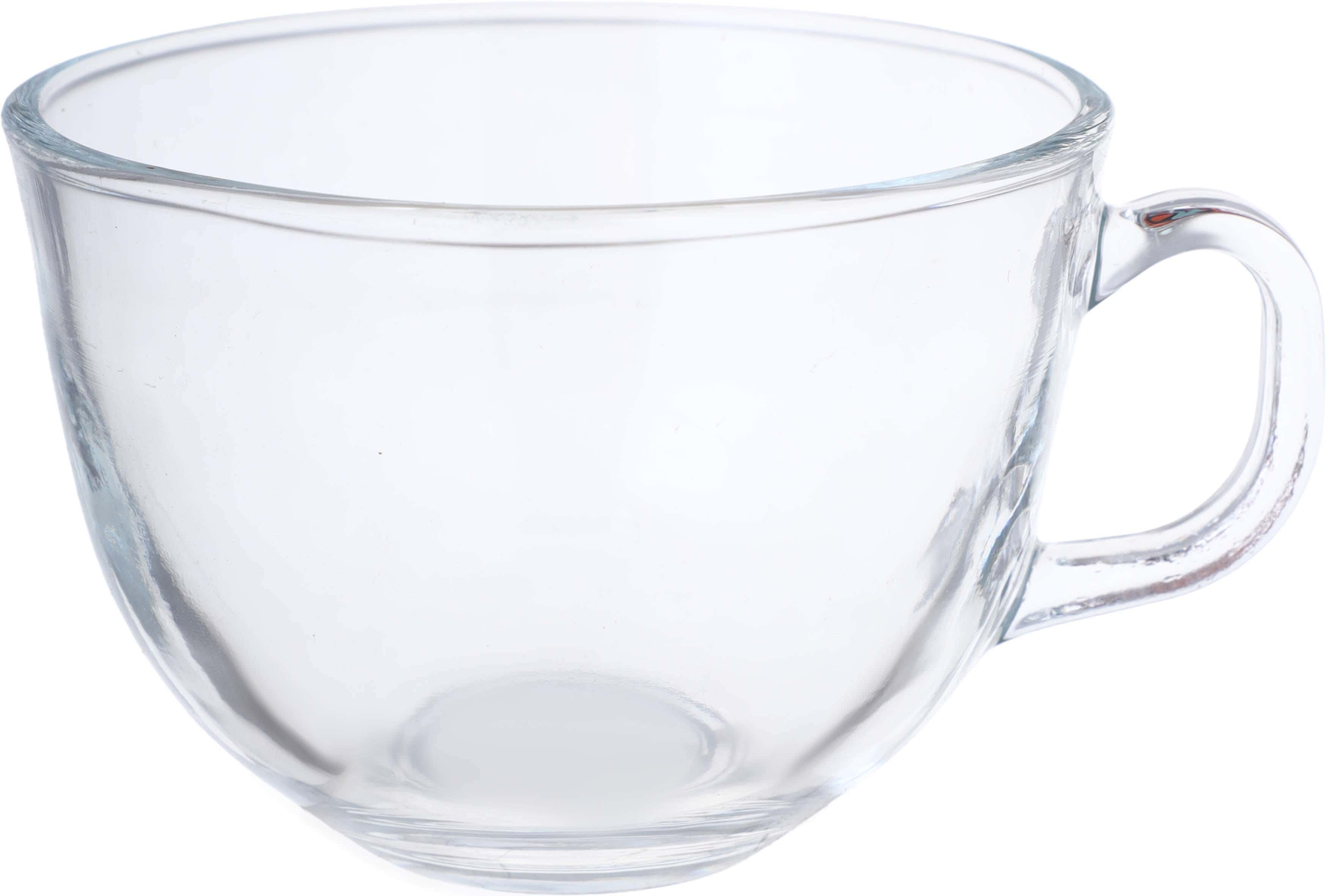 Glass soup mug, 480 ml - Clear