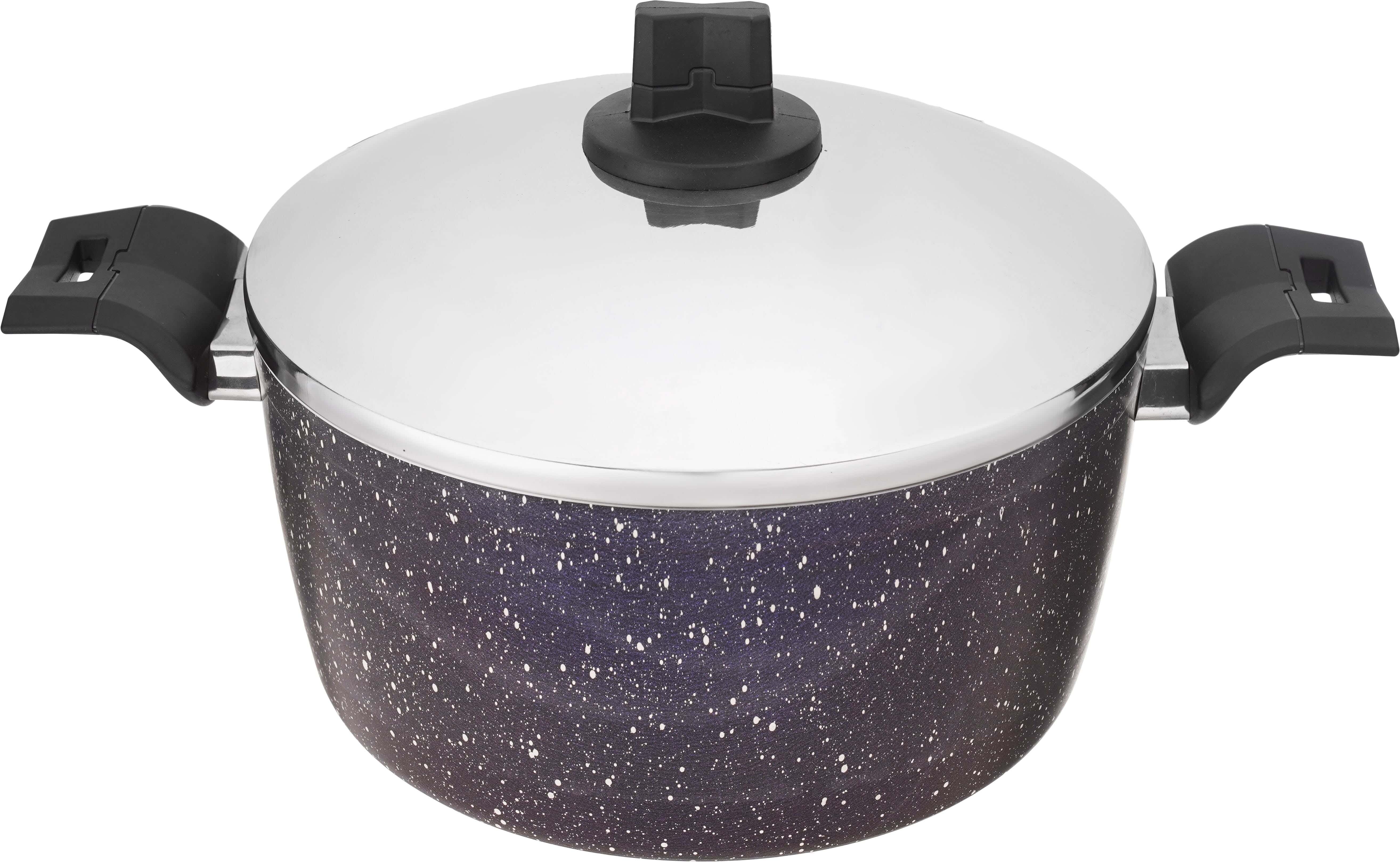 Trueval Premium Granite Pot, 28 cm - Blue