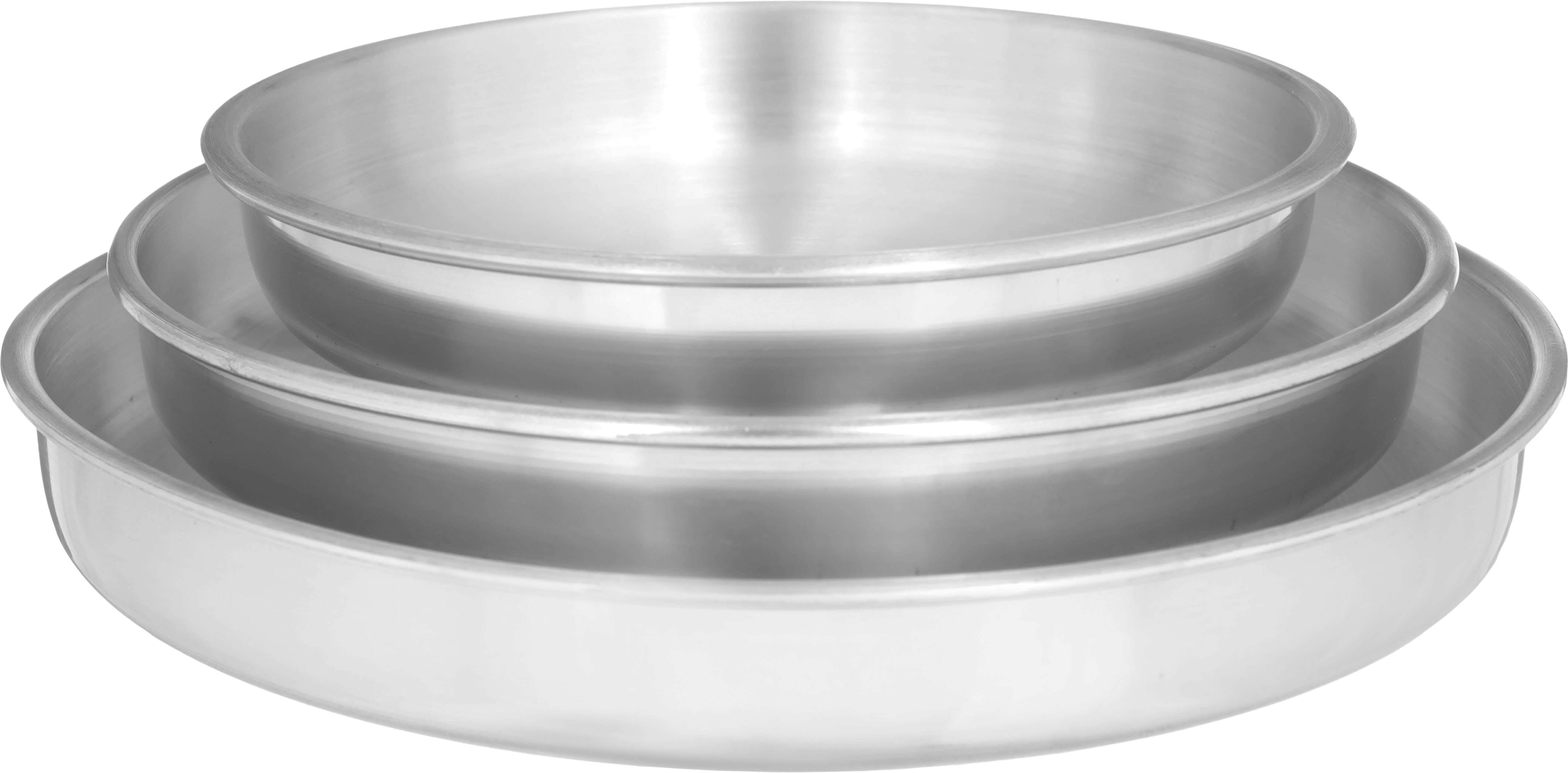 Magic Aluminum Basbousa Oven Trays Set, 3 Pieces - Silver