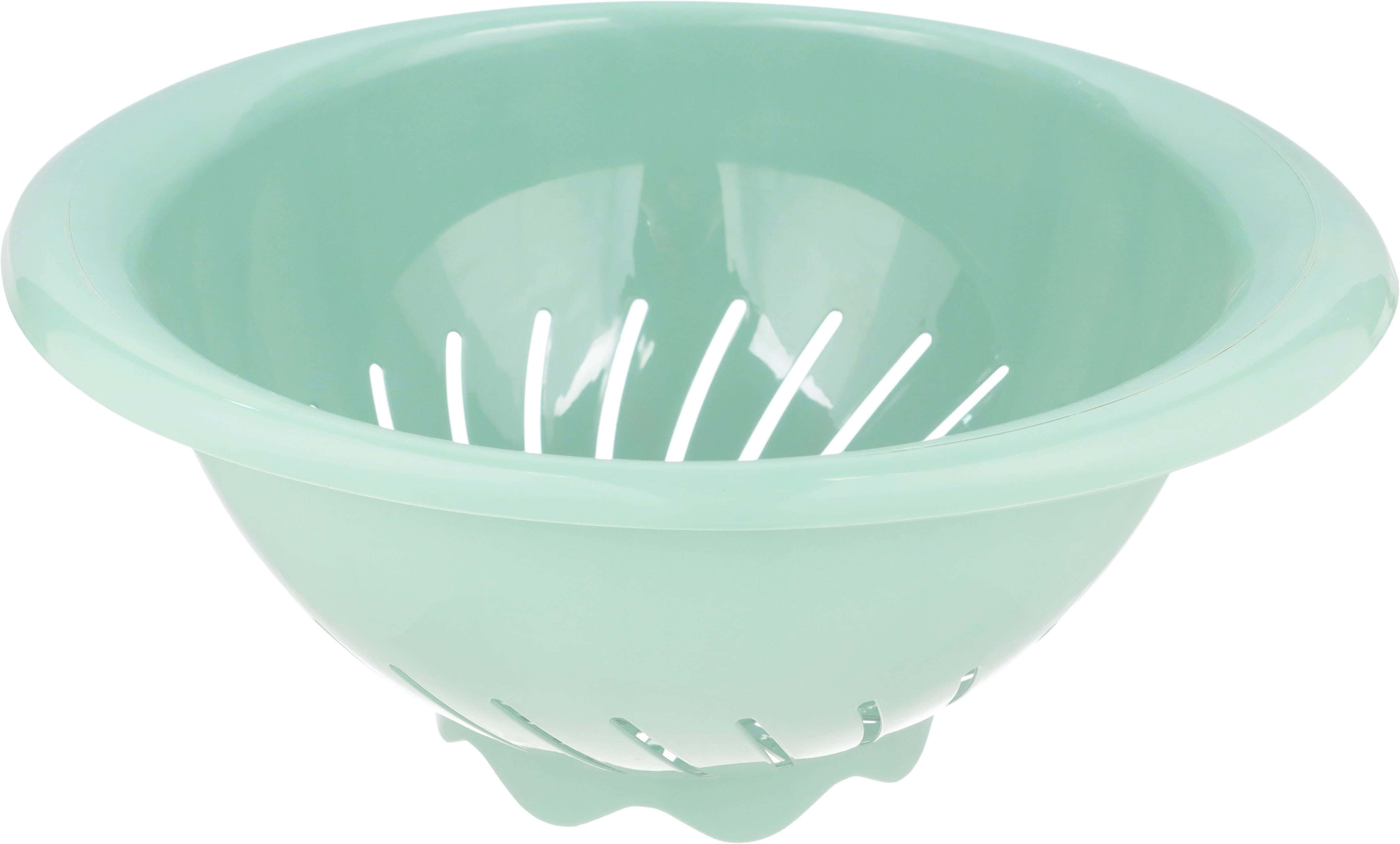 El Safwa Plastic Strainer with Handle, 30×26×13 cm - Olive