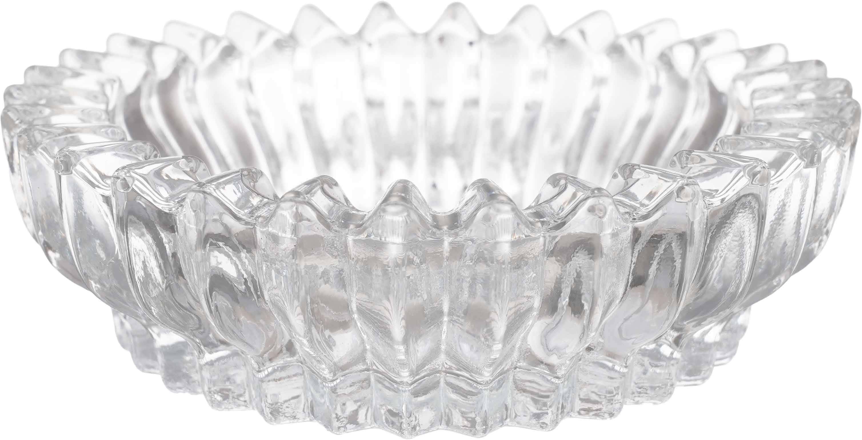 ELMAS Glass Ashtray, 15 cm - Clear