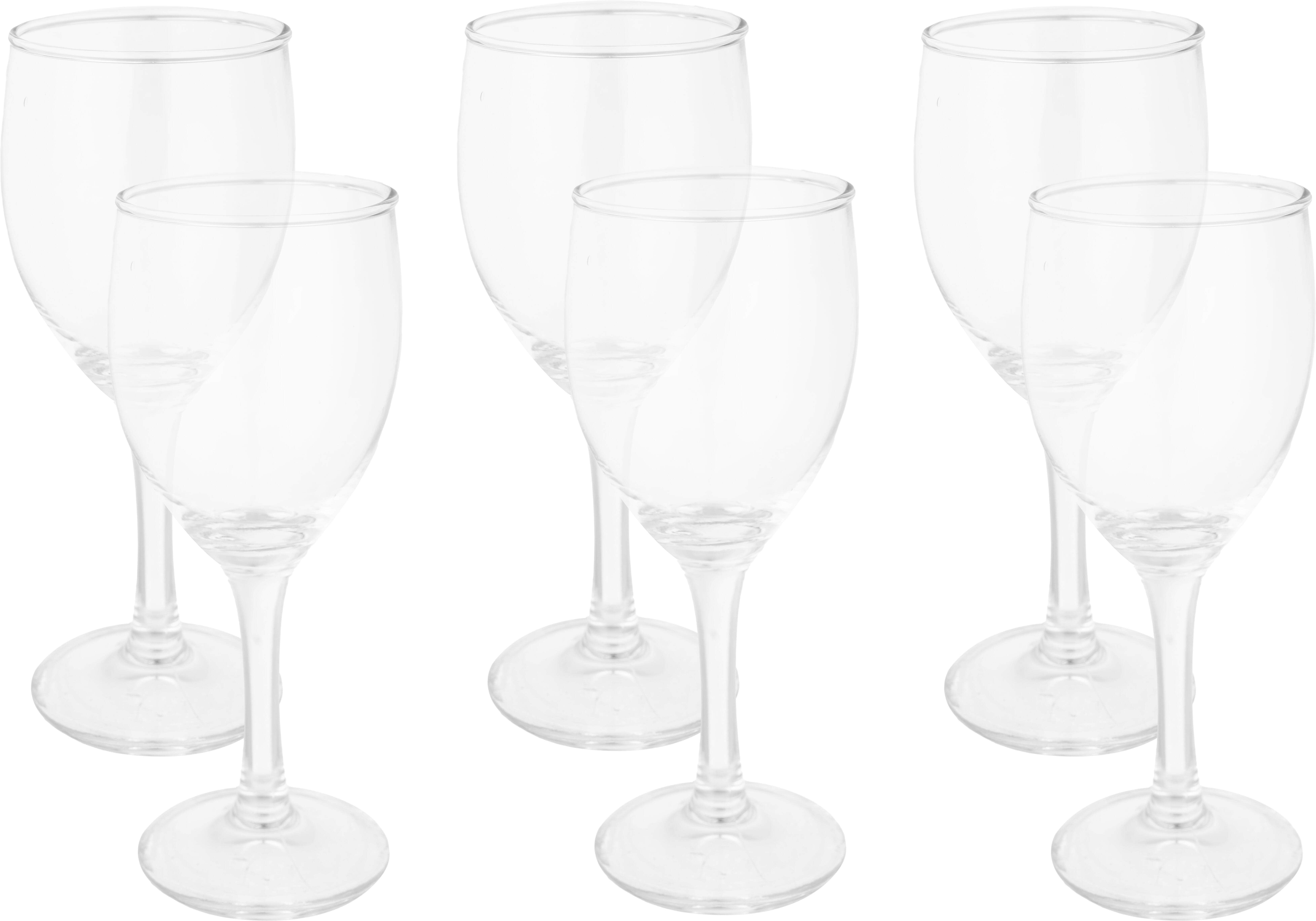 Glasses Glass Sets, 6 pieces, 280 ml - Clear