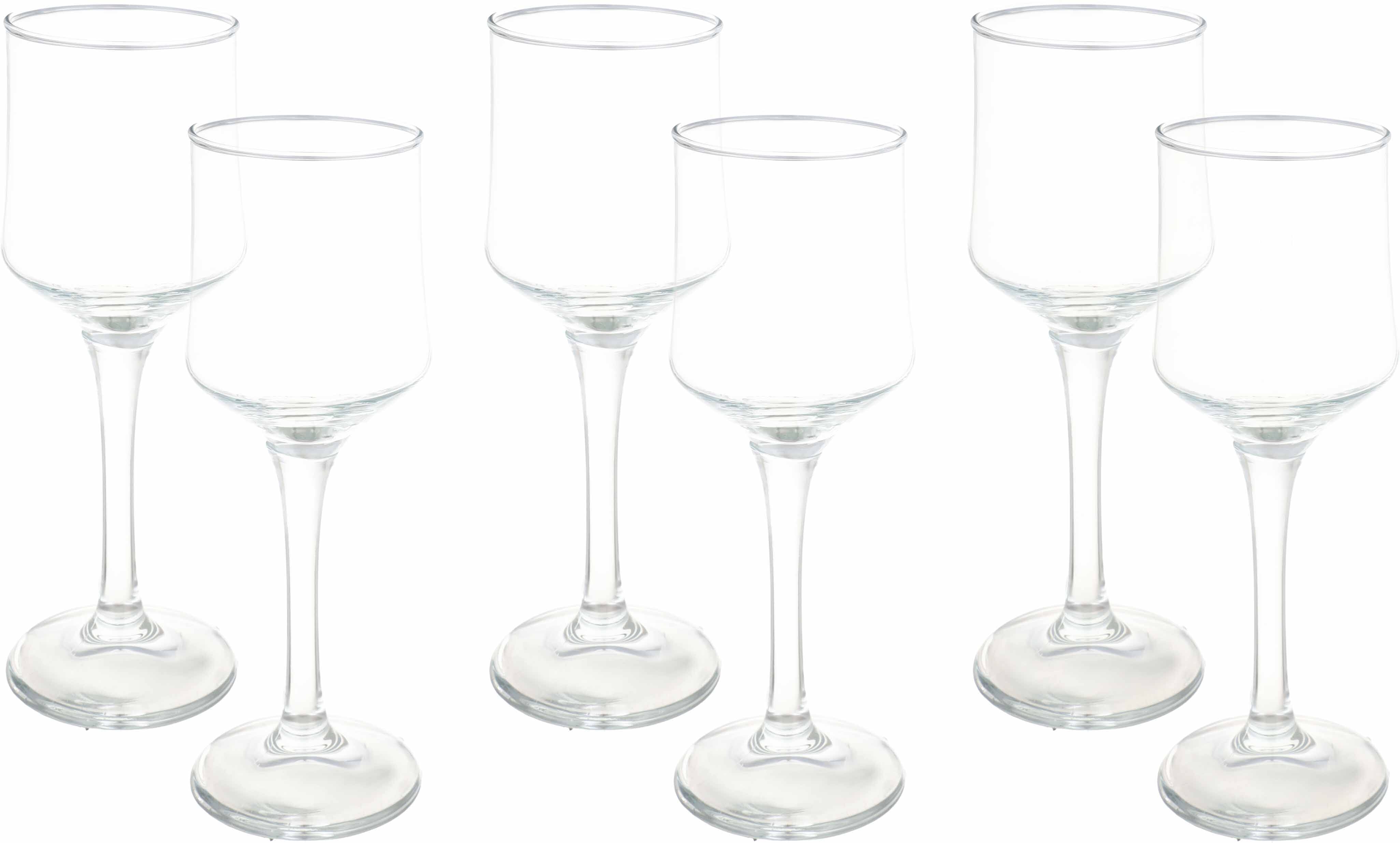Glass Juice Glass Set, 6 Pieces, 250 ml - Clear