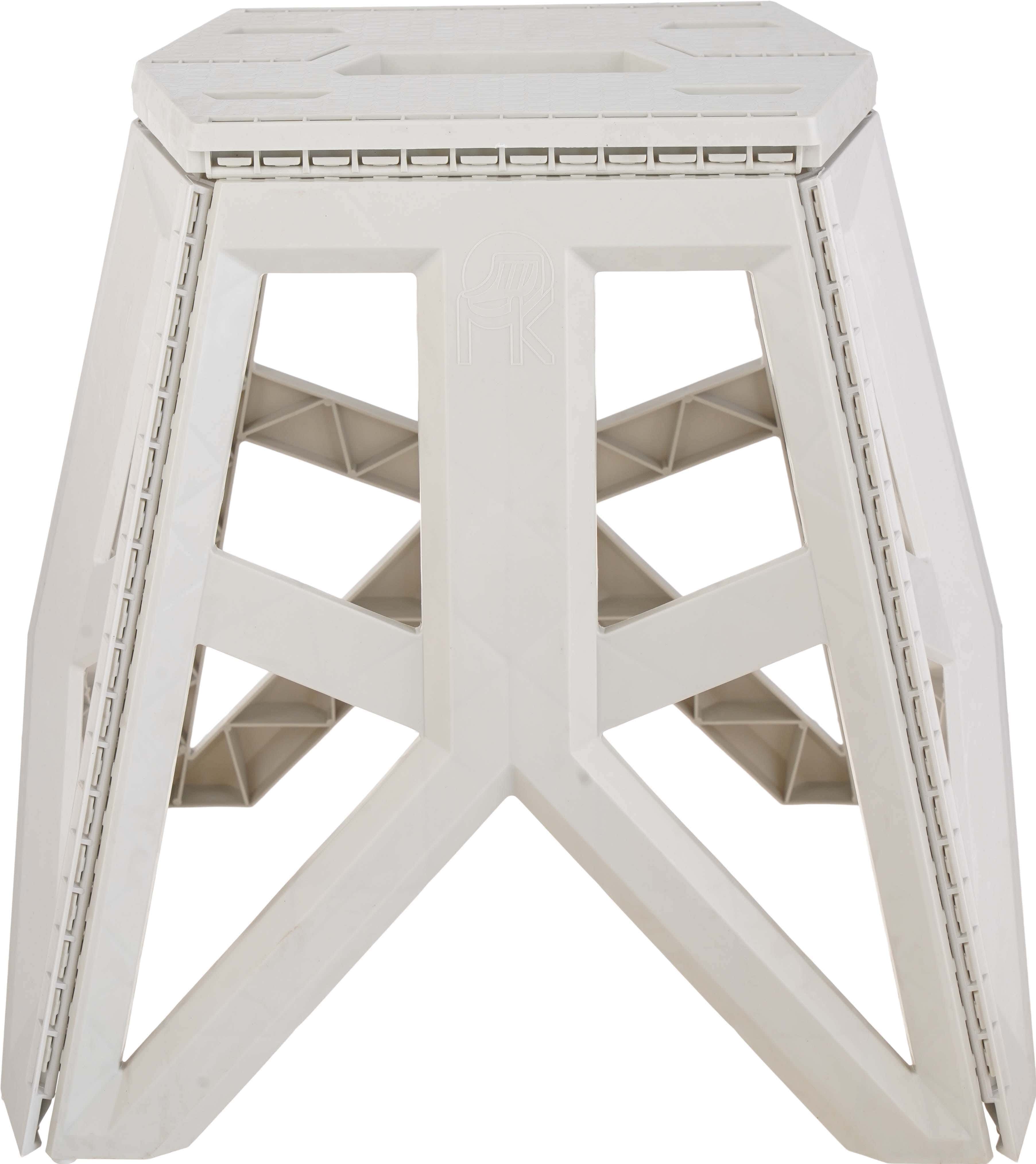 Plastic Chair, Easy to Fold, 58×50 cm - Light Grey