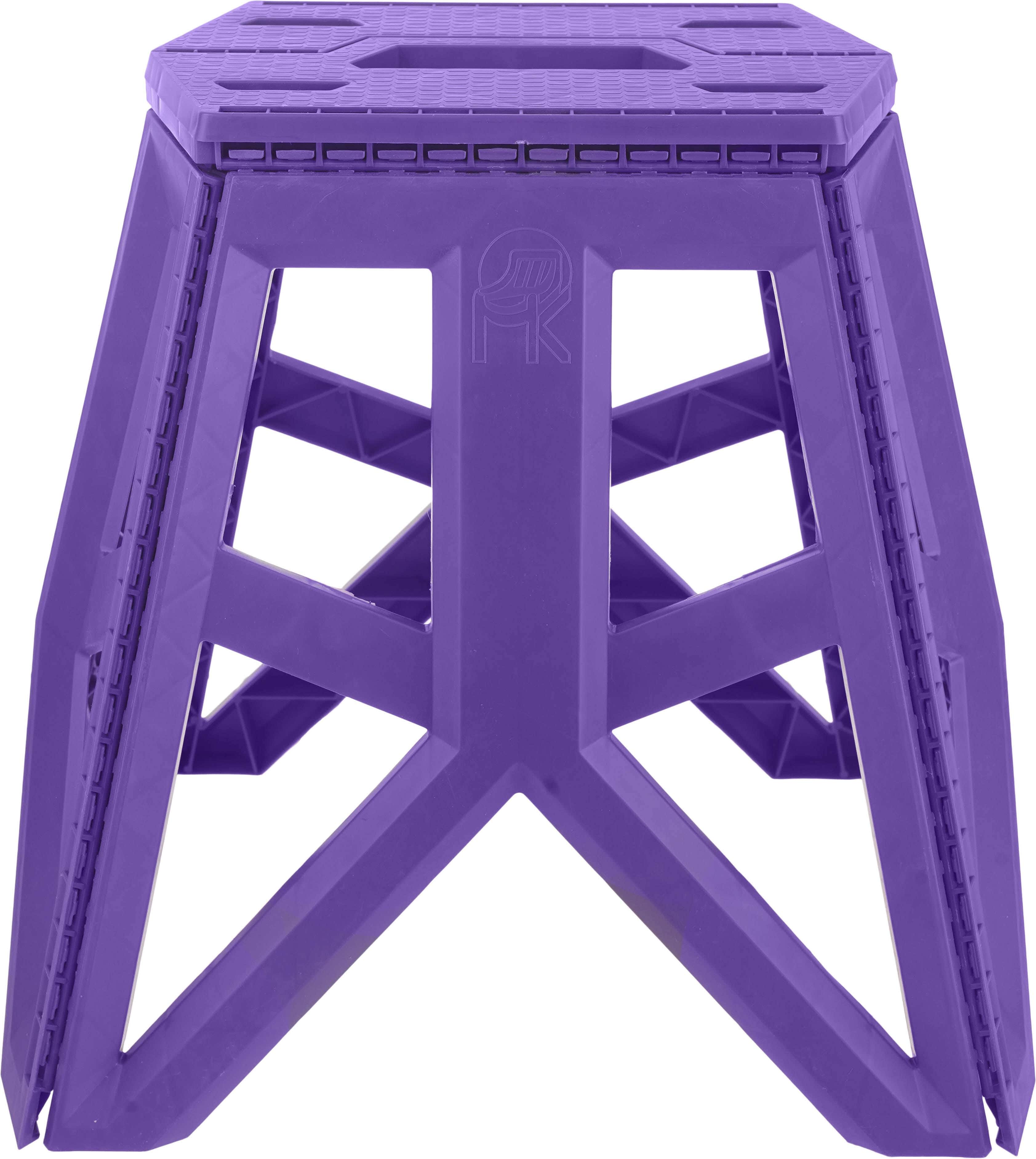 Plastic Chair, Easy to Fold, 58×50 cm - Purple