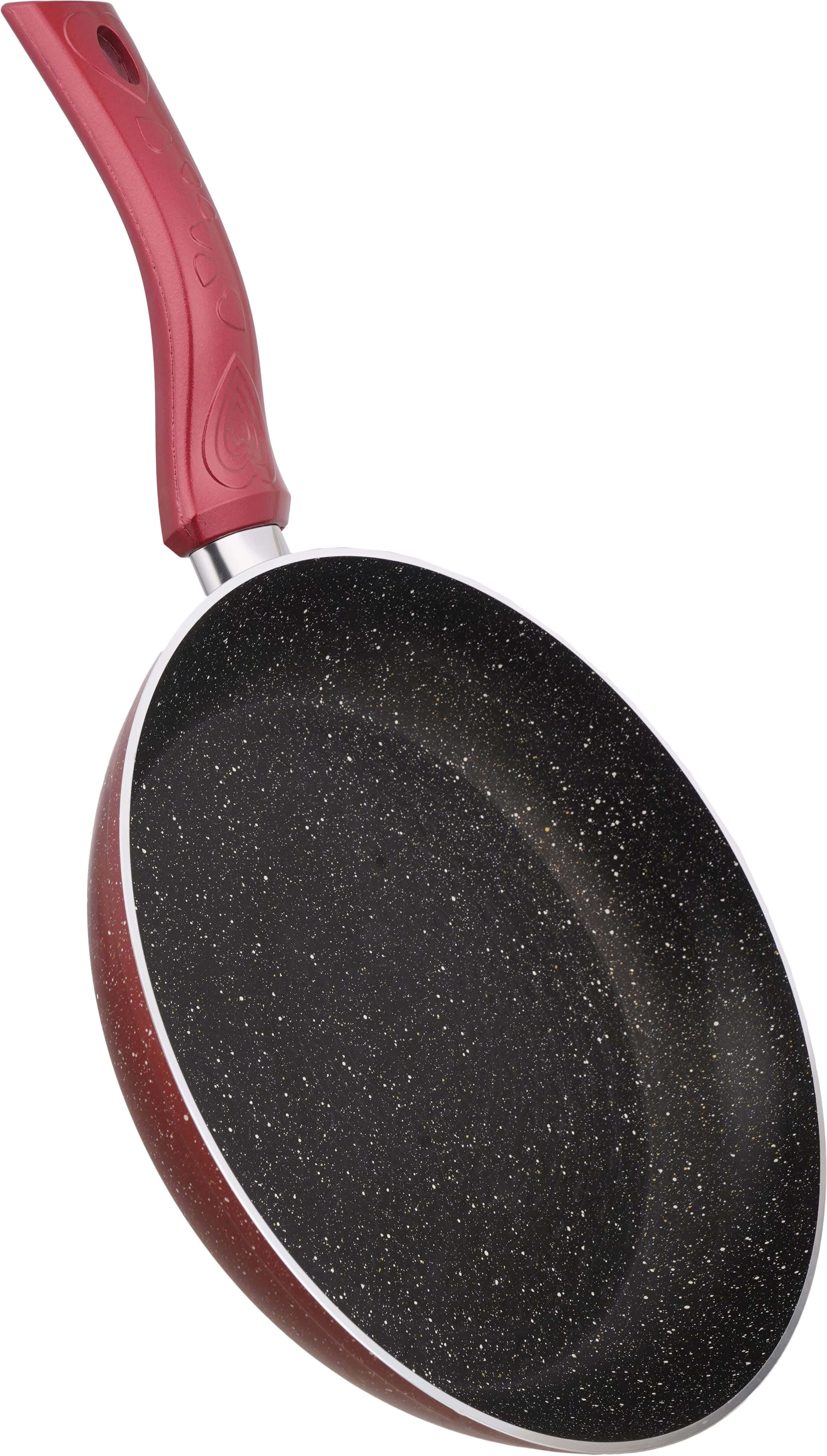 Nouval Granite Frying Pan, 28 cm - Dark Red