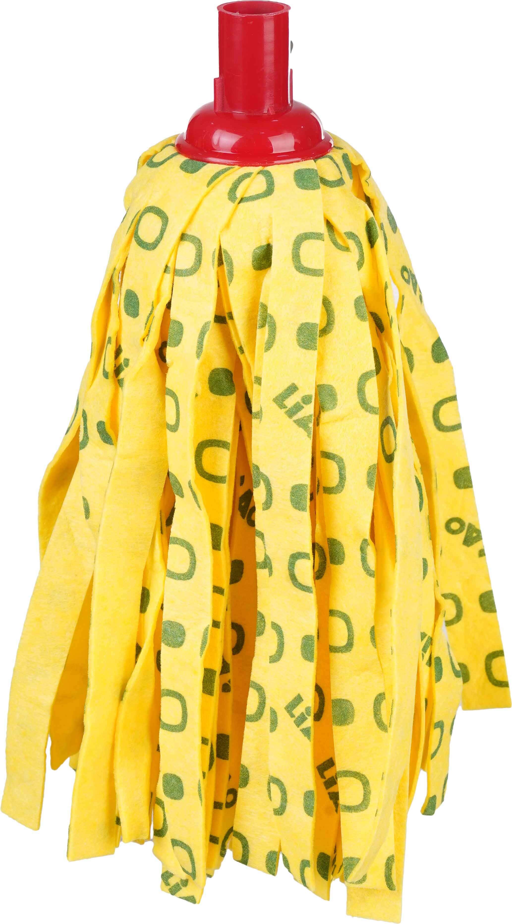 Liao Microfiber Mop Replacement for Wiping Floors, 28 cm - Yellow Green