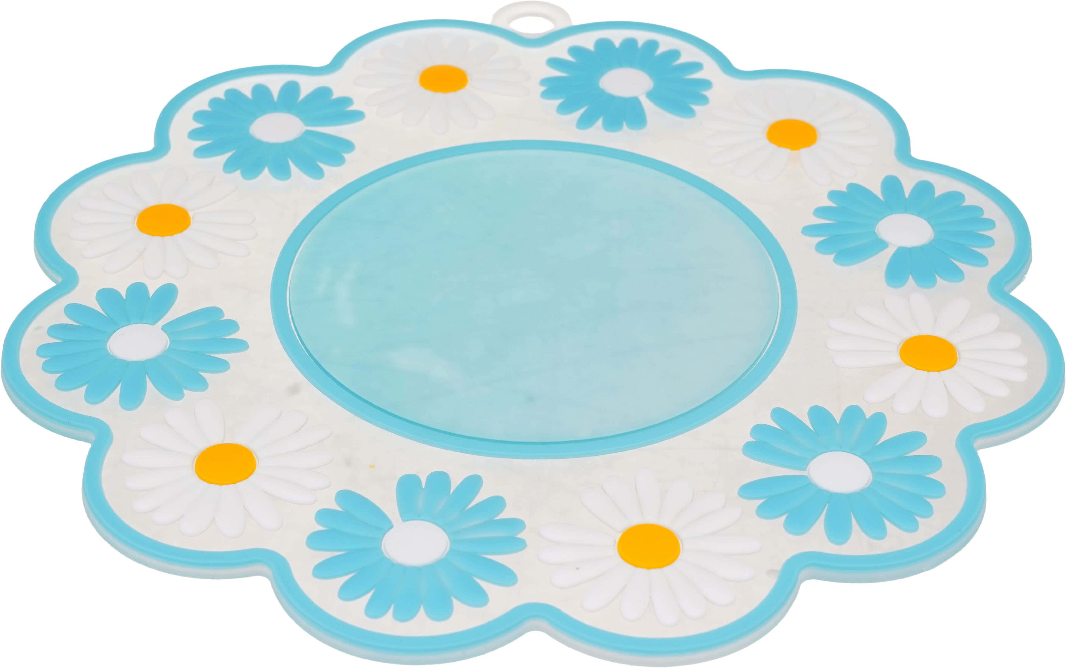 Silicone Thermal Coaster, 19 cm - Light Blue