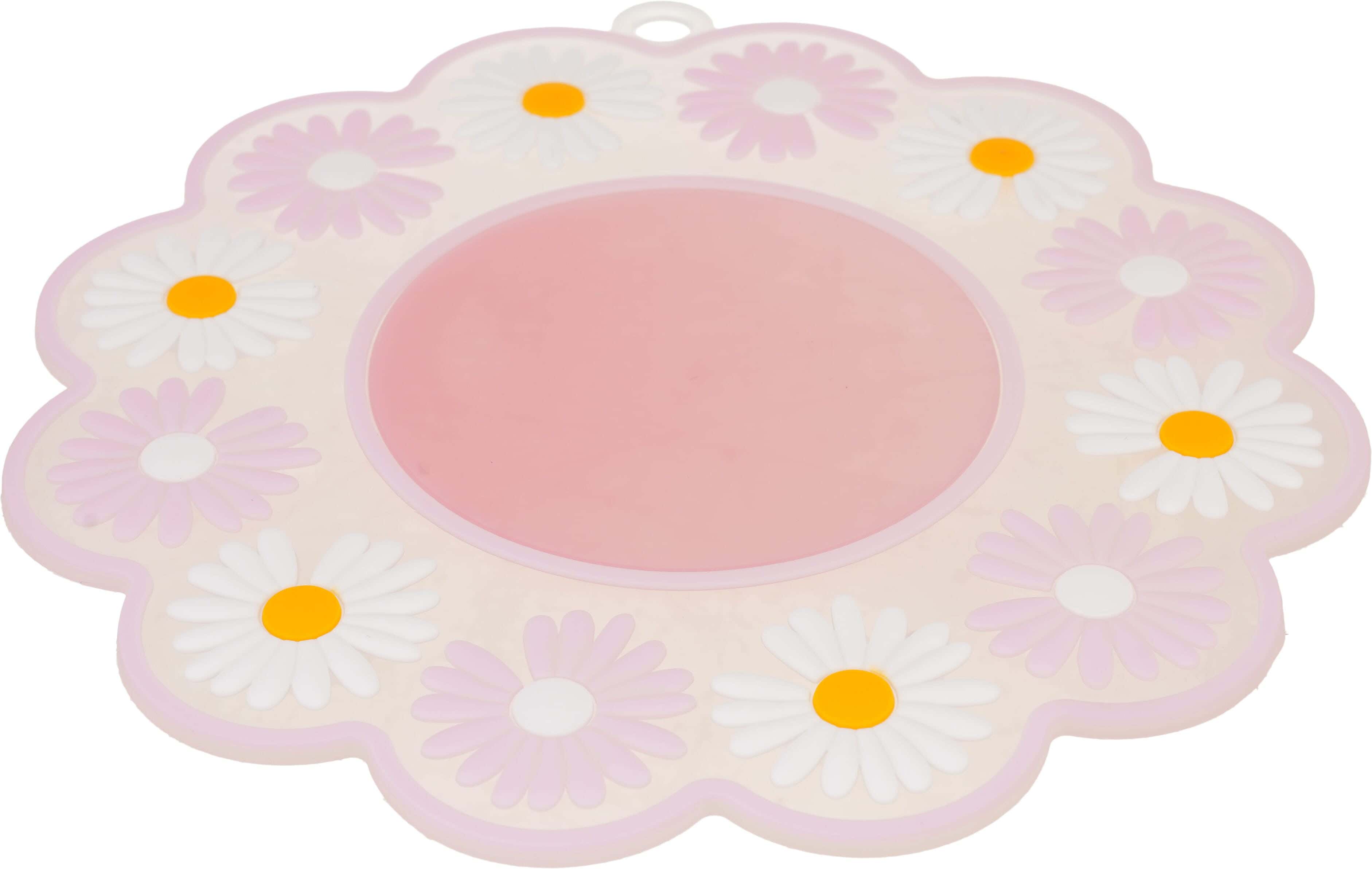 Silicone Thermal Coaster, 19 cm - Rose