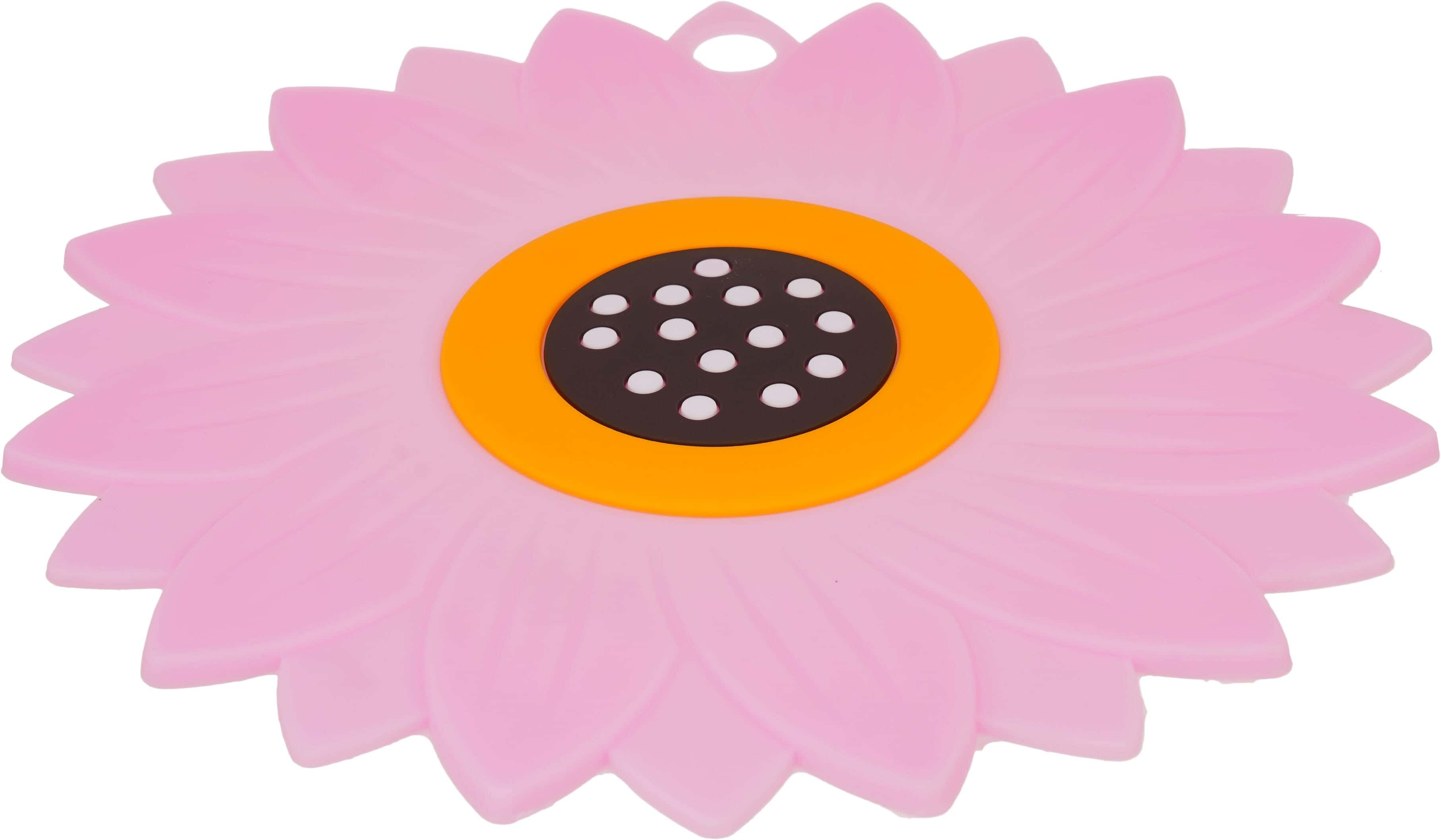 Silicone Thermal Coaster, 19 cm - Rose