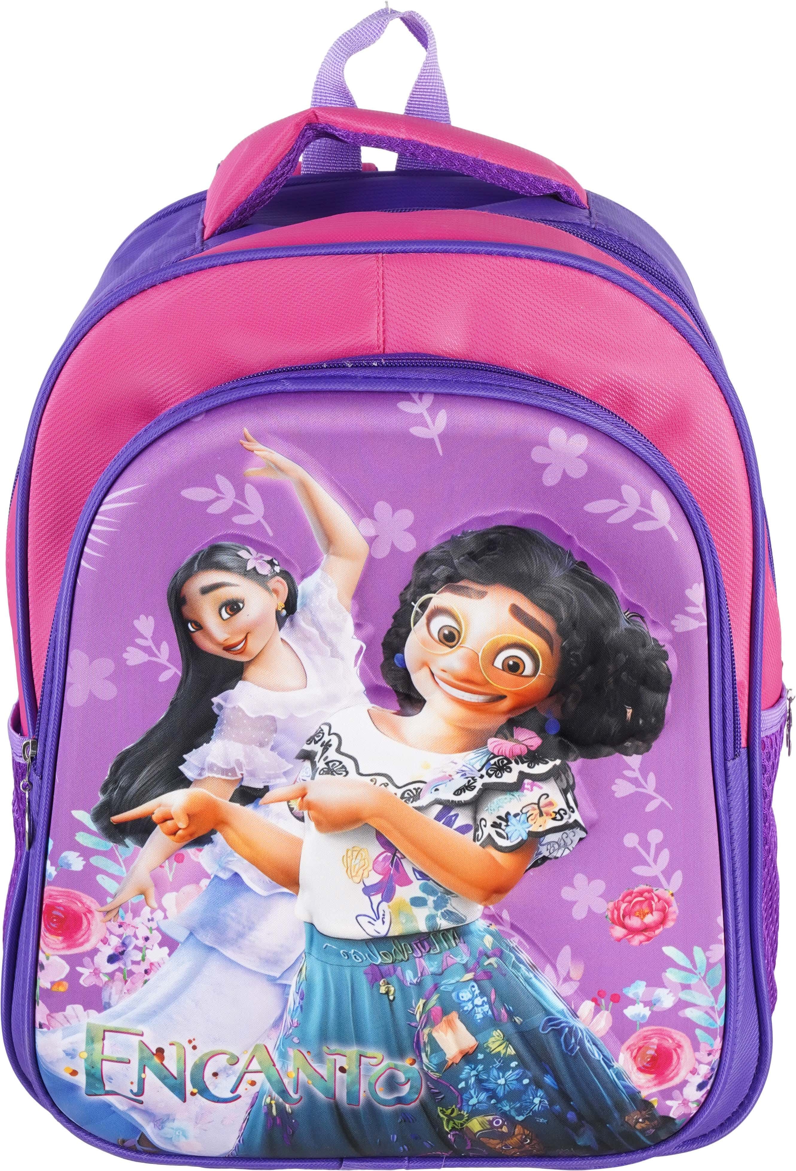 Waterproof School Backpack for Girls, 2 Zippers, 14 Inch - Multicolor