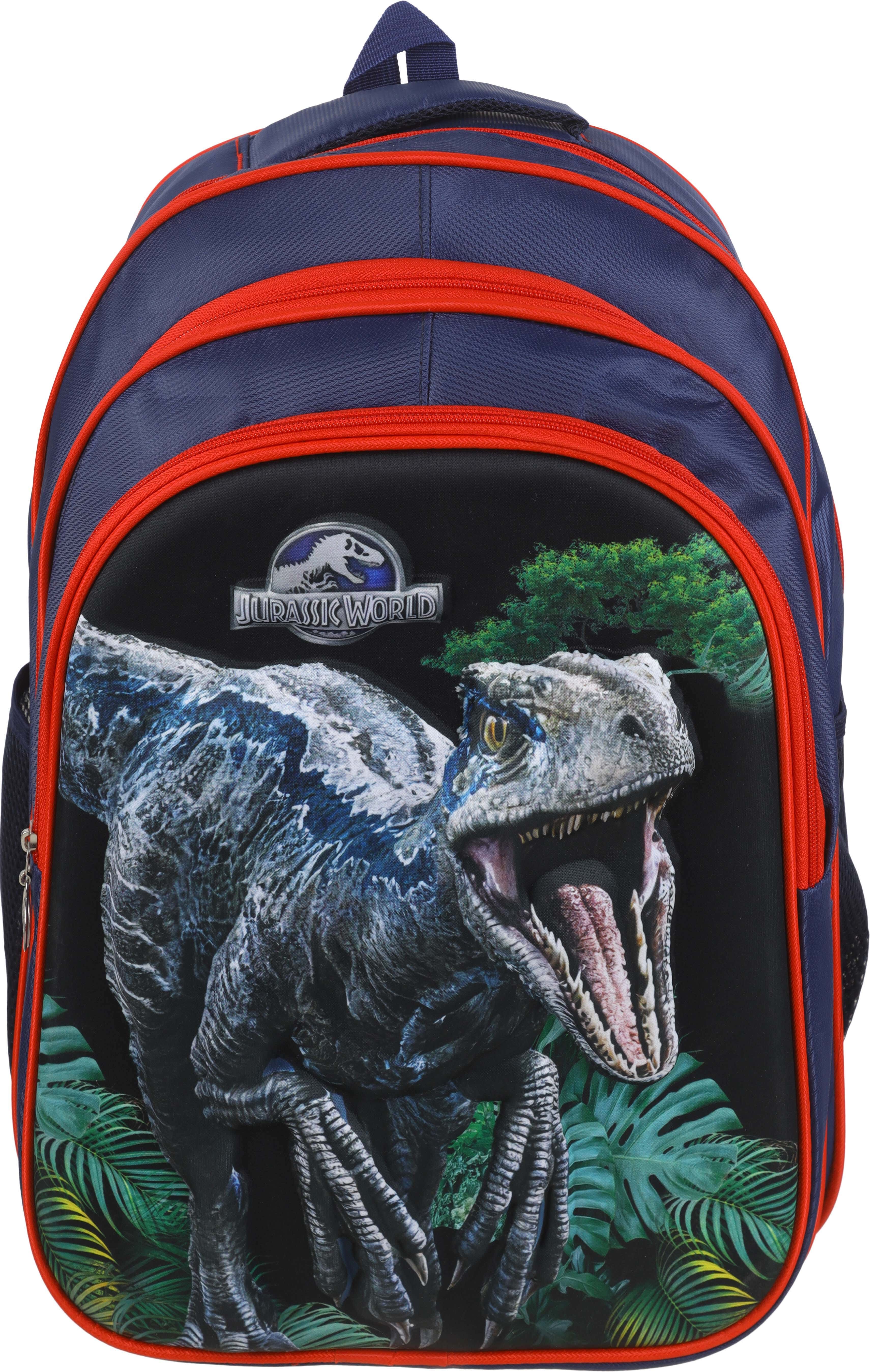 Waterproof School Backpack for Boys, 3 Zippers, 32×40 cm - Multicolor