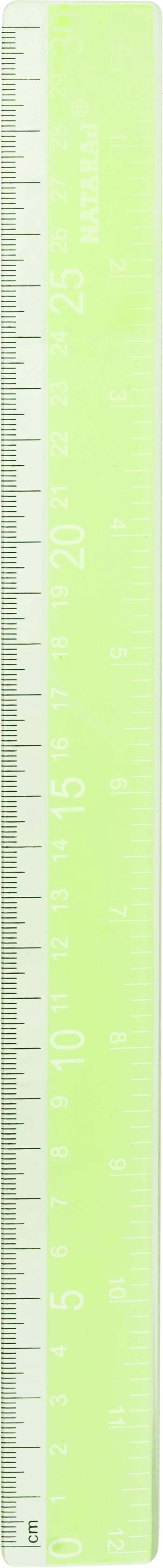 Nataraj Plastic Ruler, 30 cm - Lemon
