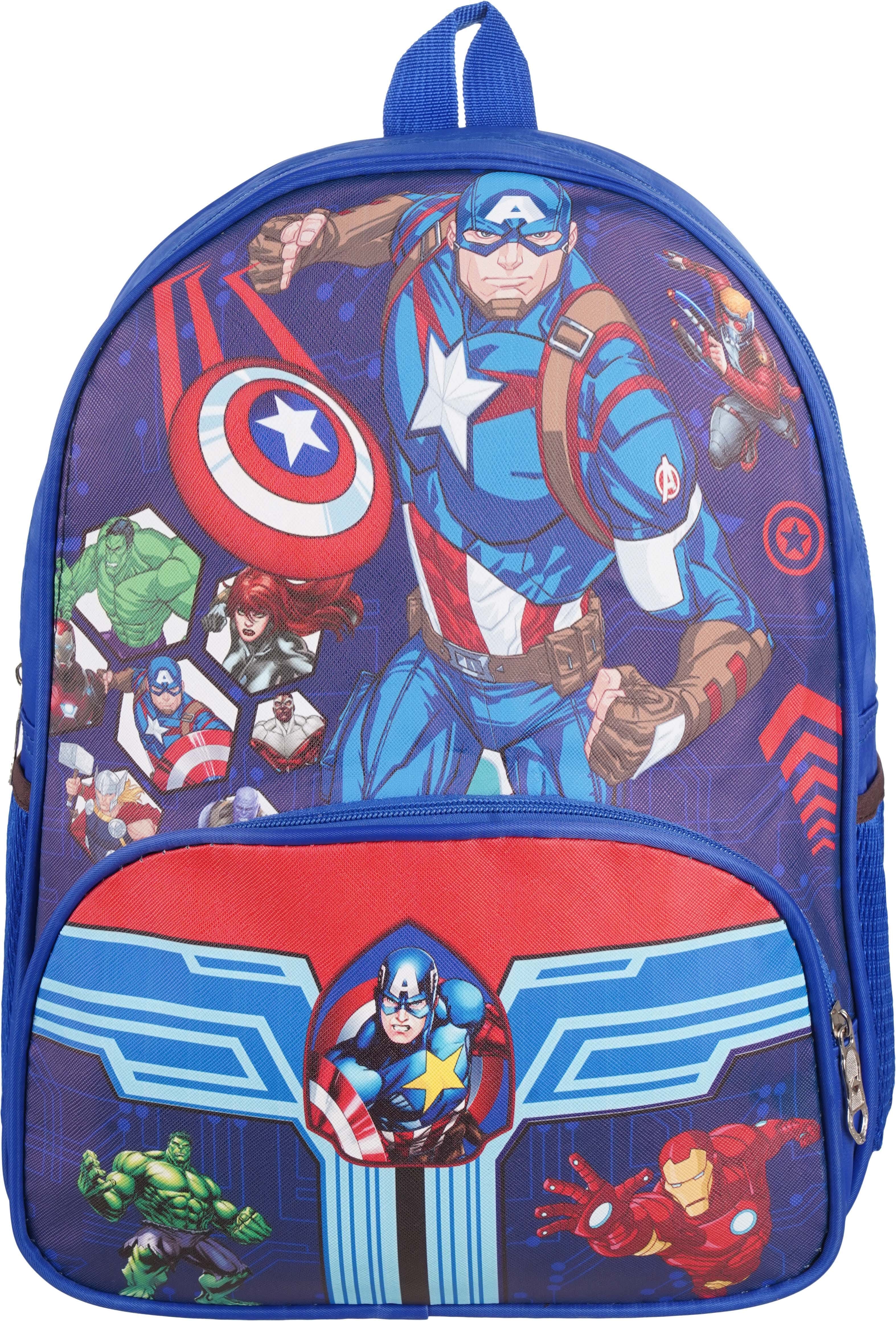 Microfiber Nursery Bag For Boys, 12 Inches, 2 Zippers - Multicolor