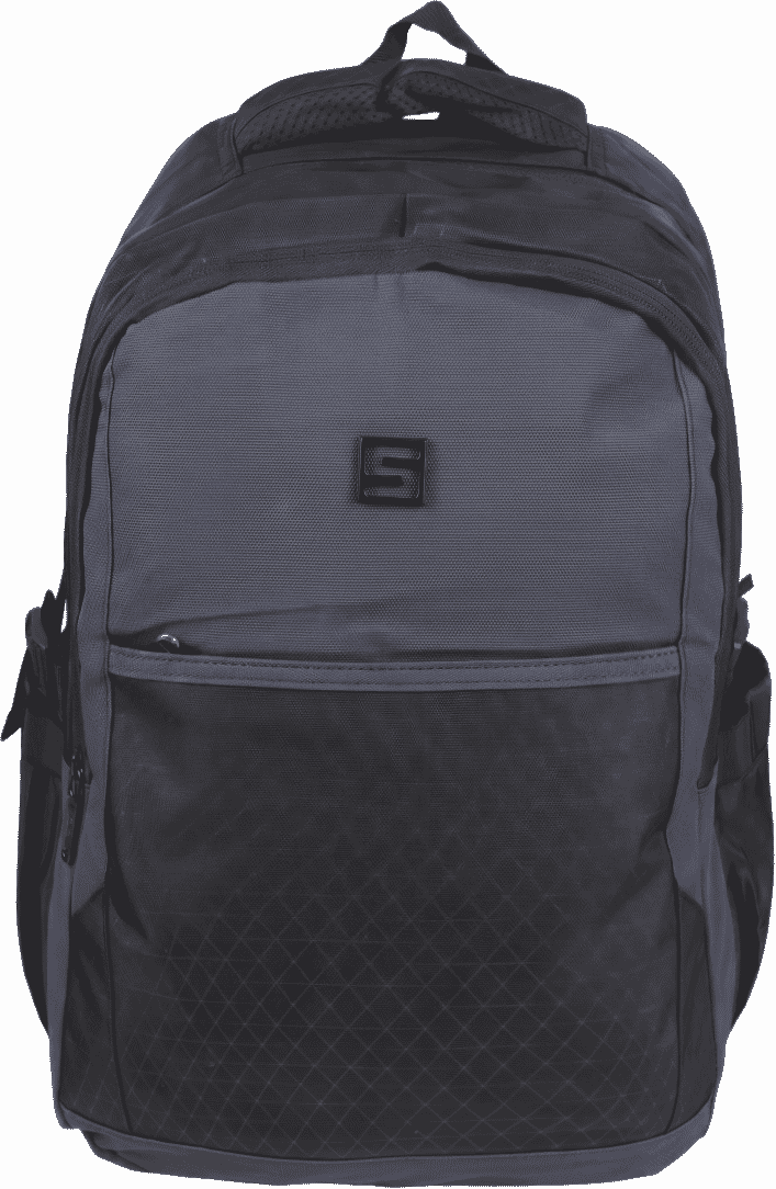 Laptop bag, 18 inch, 3 zippers - Black Navy