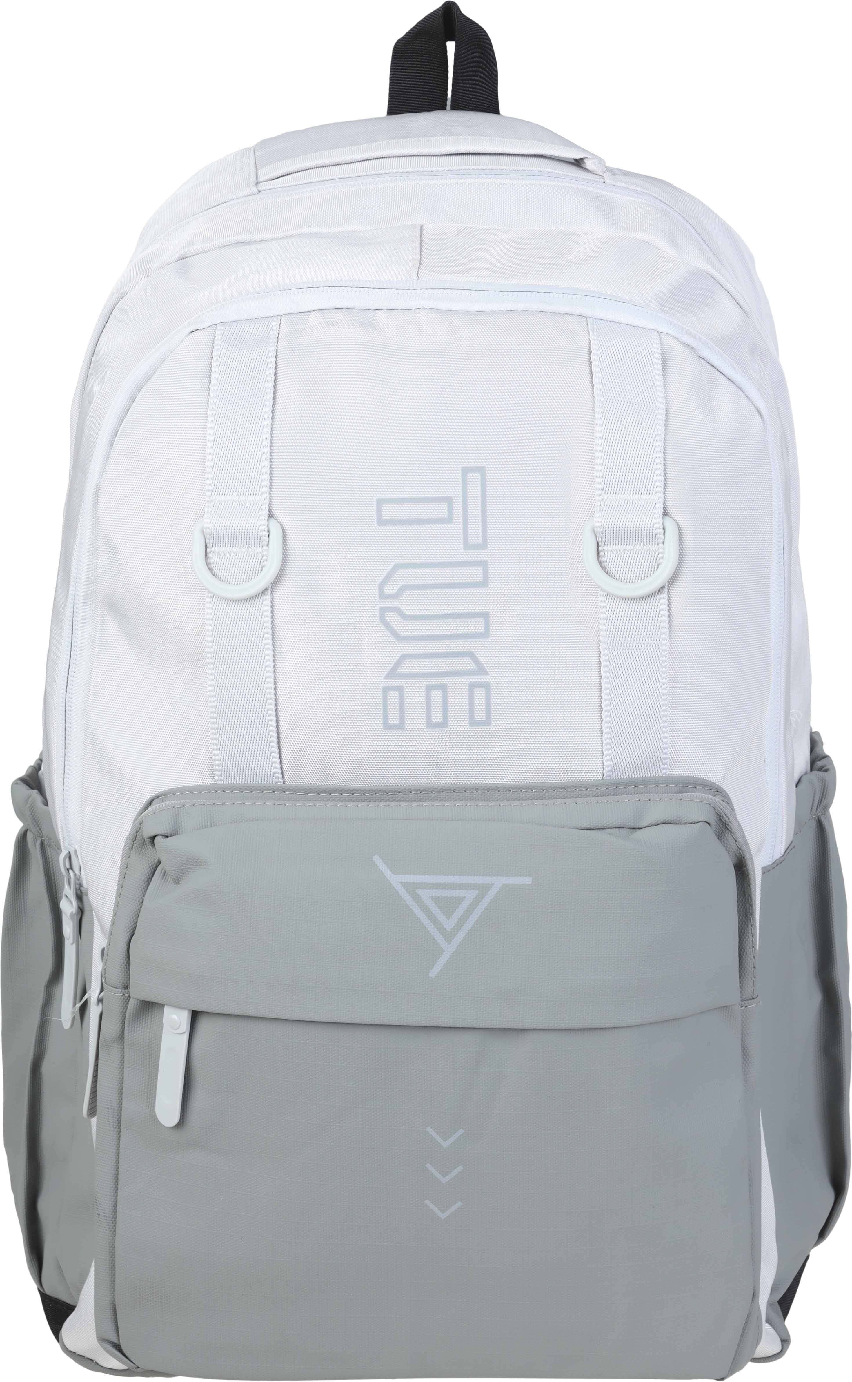 Laptop bag, 19 inch, 4 zippers - Grey Off White
