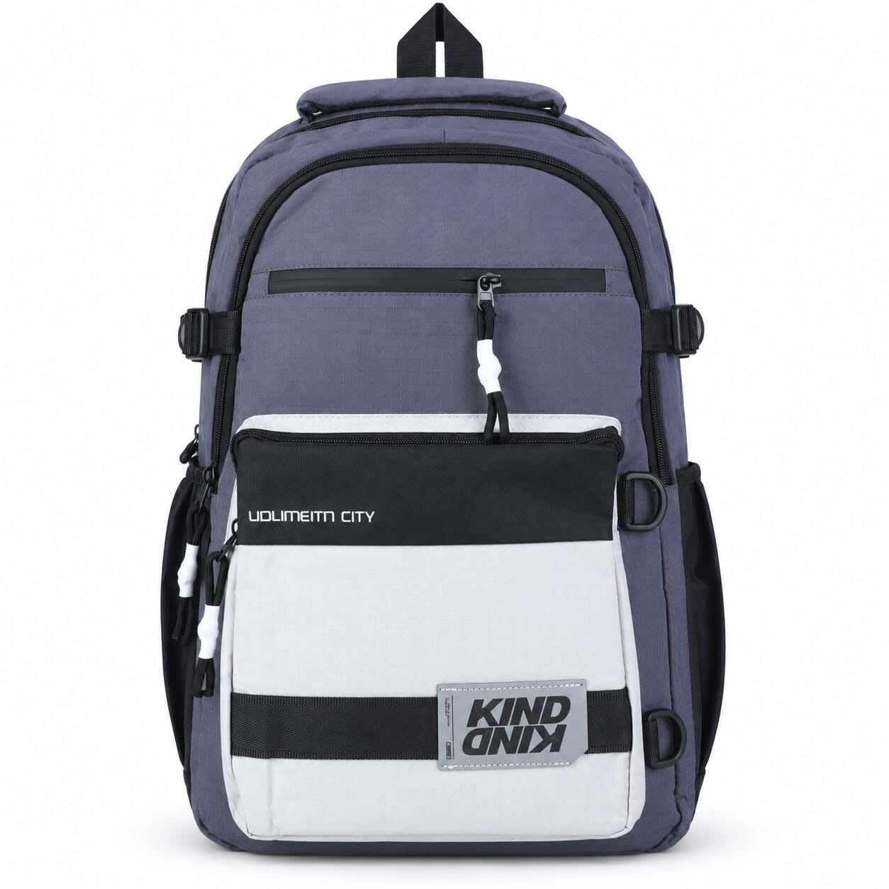 Black Horse fabric Laptop Bag, 4 Zippers, 19 Inch - Multicolor