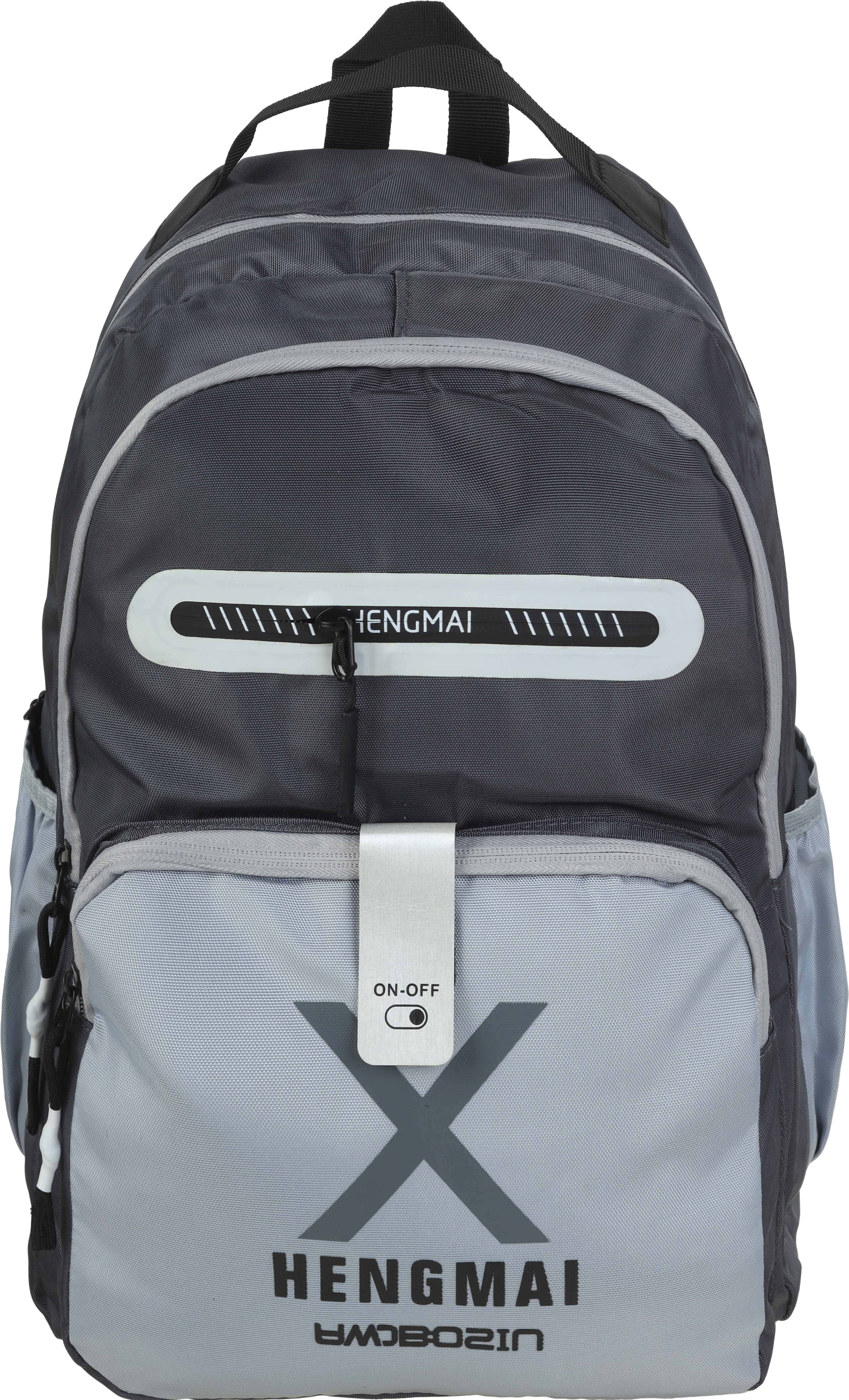 Laptop Bag 18 inch, 4 zipper, laptop bag - Grey Light Blue