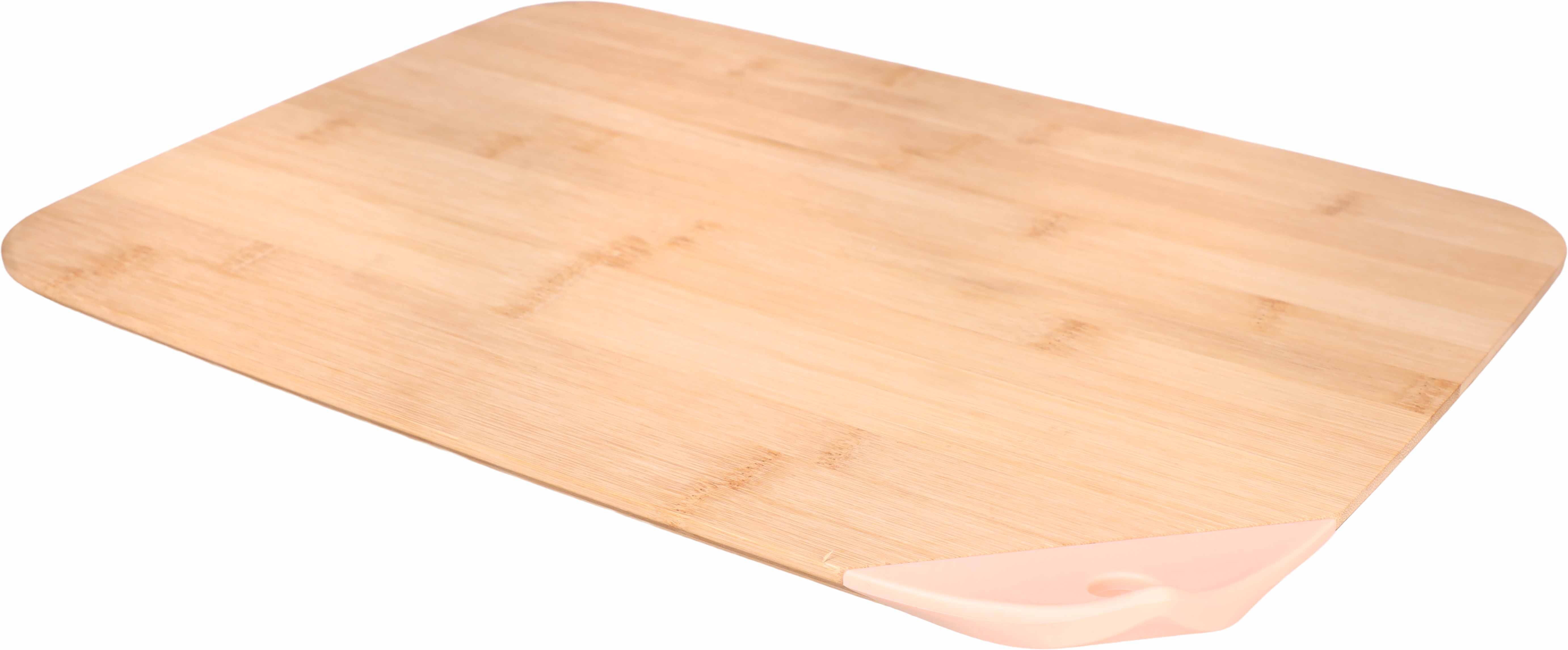 wooden Rectangular cutting board with silicone hanging hole, 30×23 cm - Wooden Rose