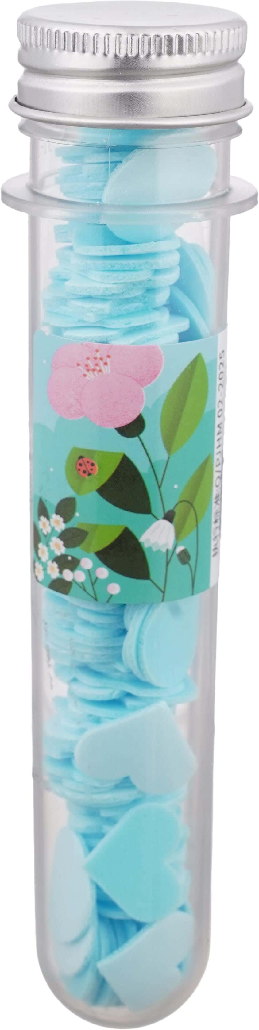 Paper Soap Box Flower Shaped, 100 Pieces - Light Blue