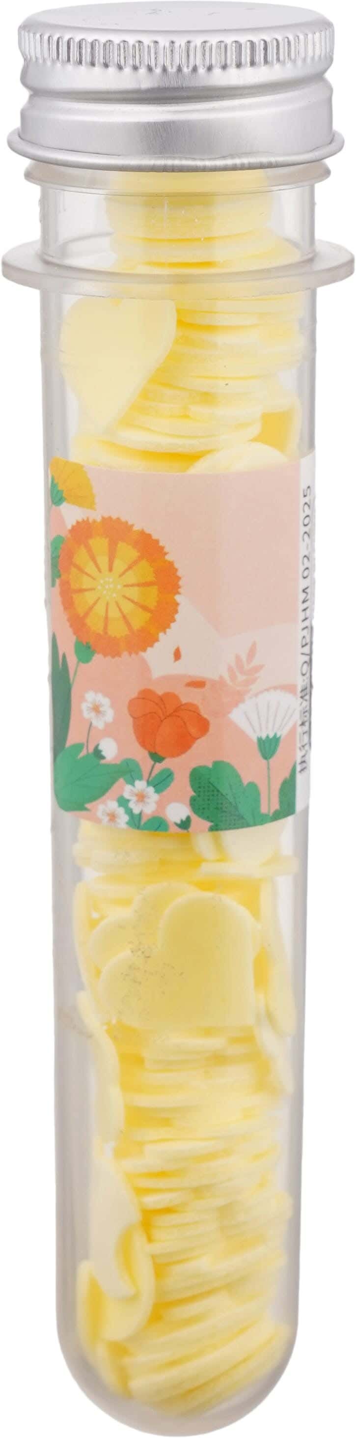 Paper Soap Box Flower Shaped, 100 Pieces - Yellow