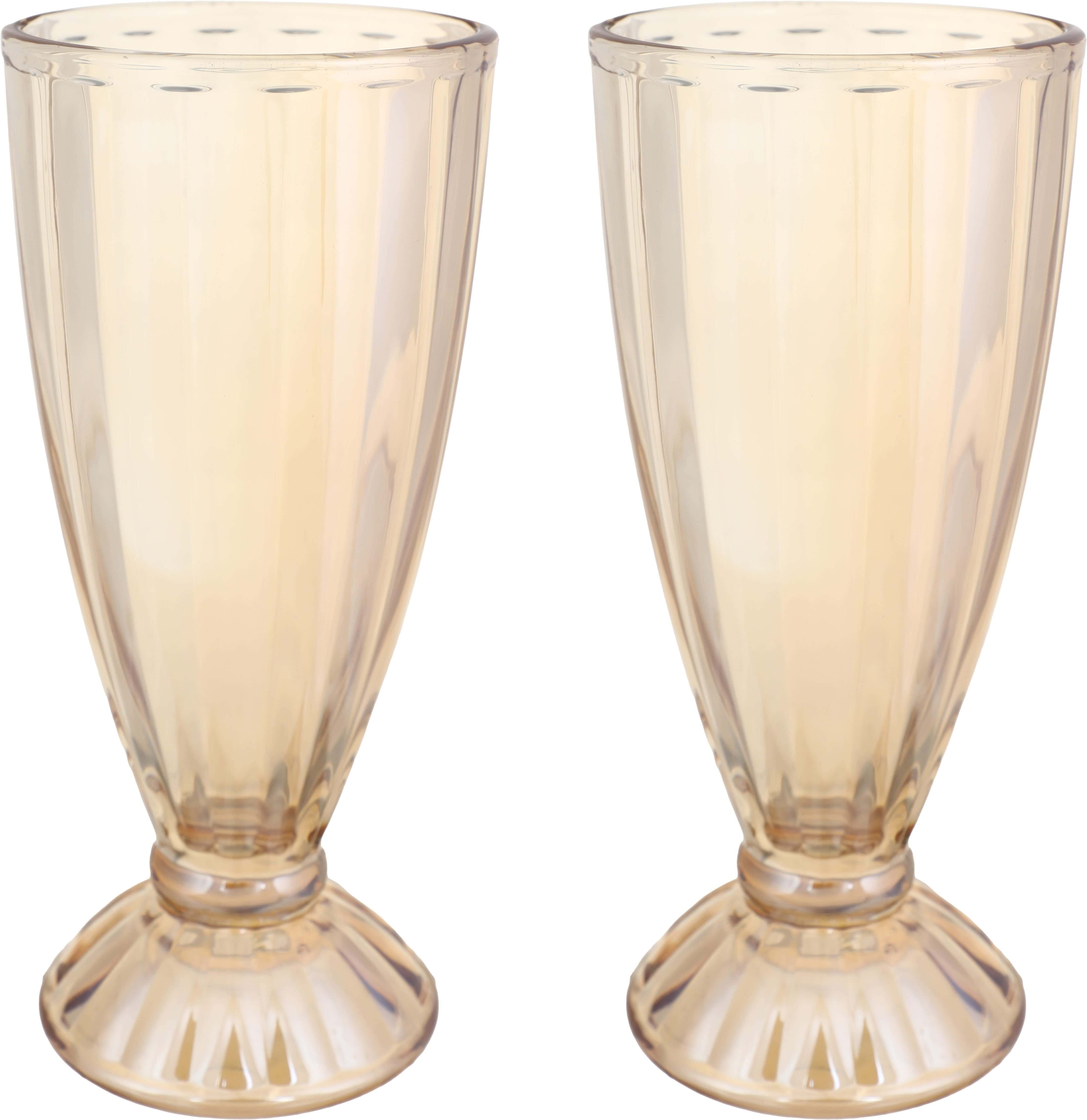 Glasses Set, 2 pieces, 360 ml - Light Brown