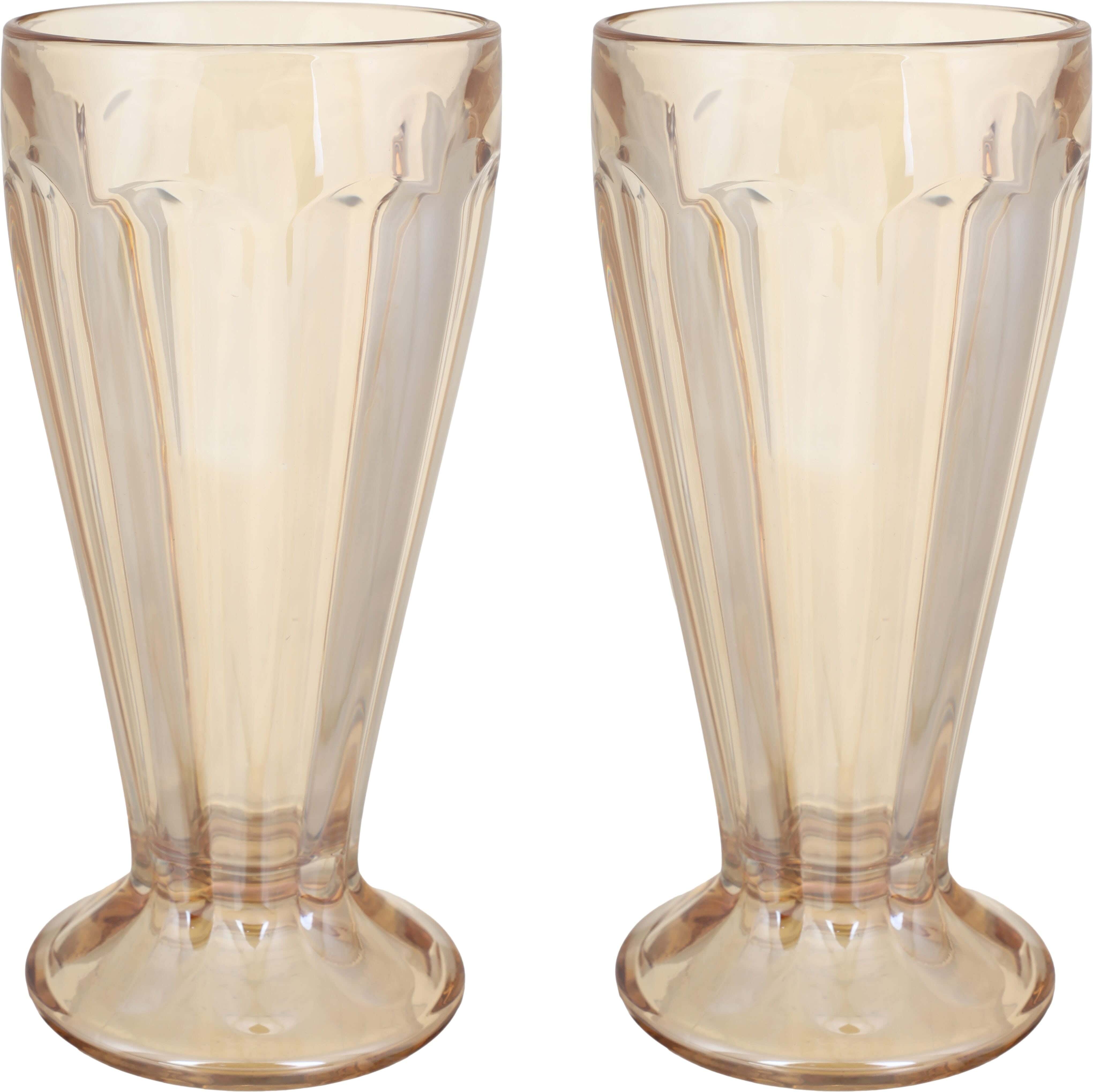 Glasses set, 2 pieces, 345 ml - Light Brown
