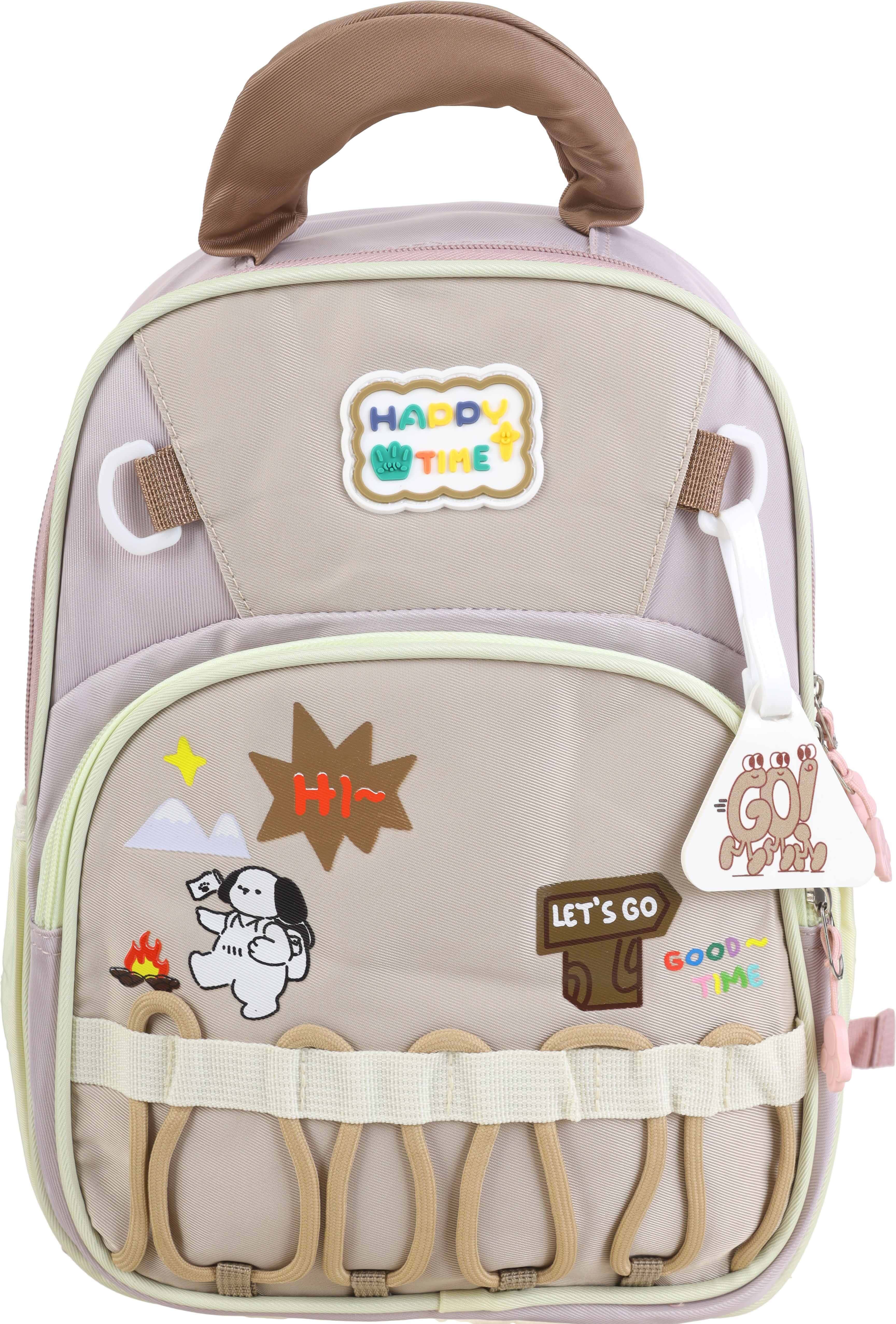 Waterproof Nursery Bag For Girls, 30×25 cm, 2 Zippers - Multicolor