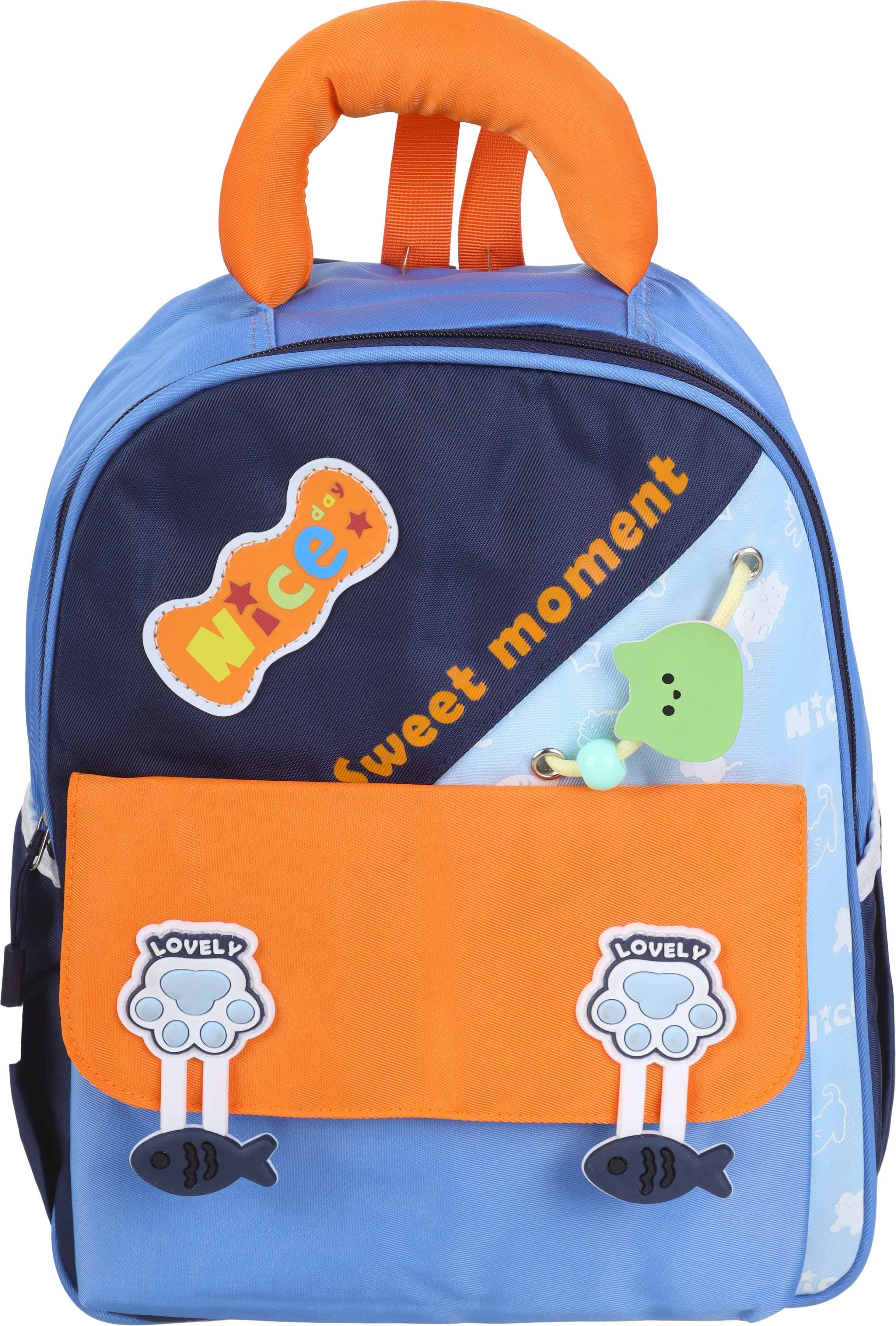 Waterproof nursery bag for boys, 1 zipper, 30×23 cm - Multicolor